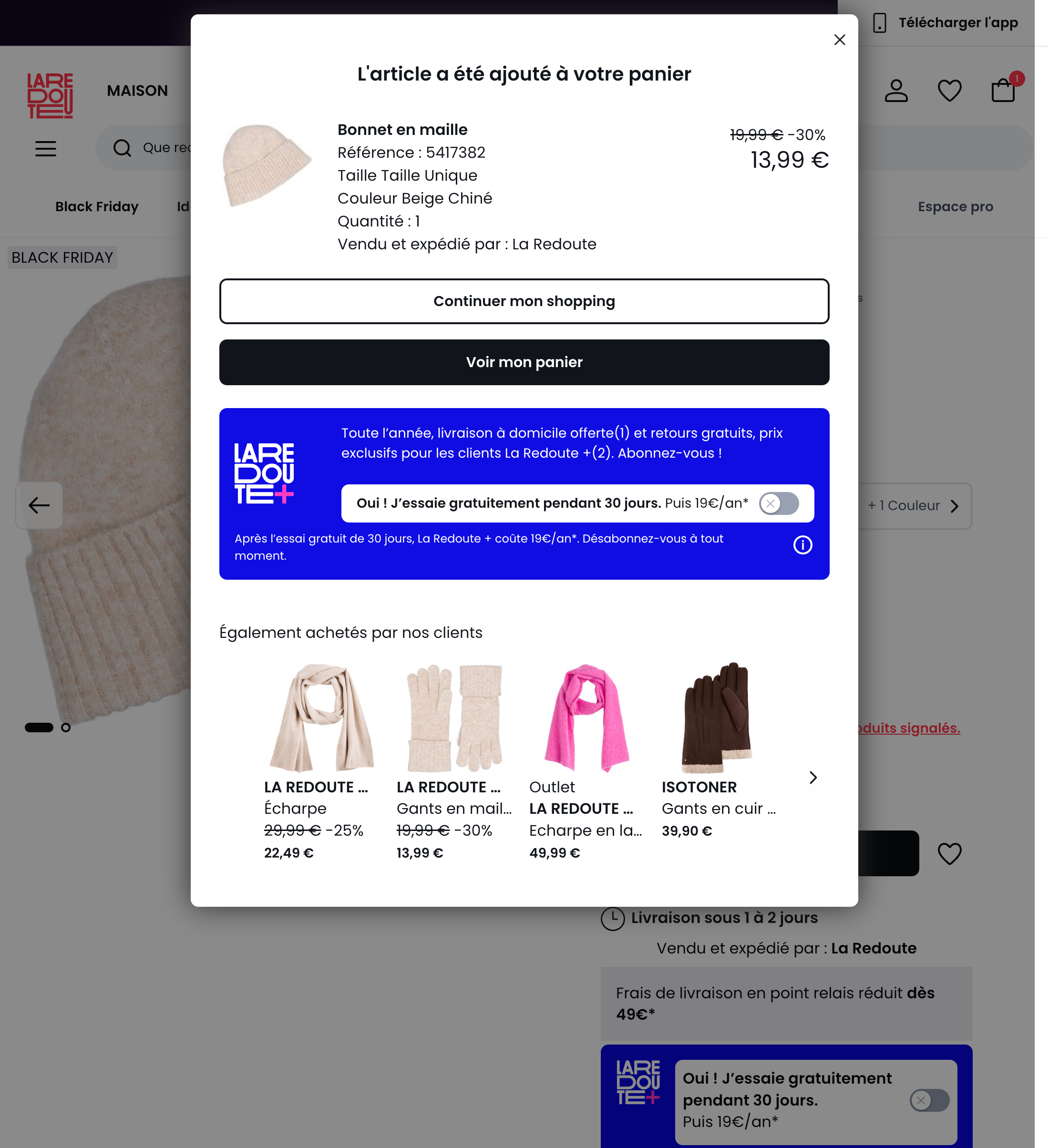 Desktop screenshot of La Redoute