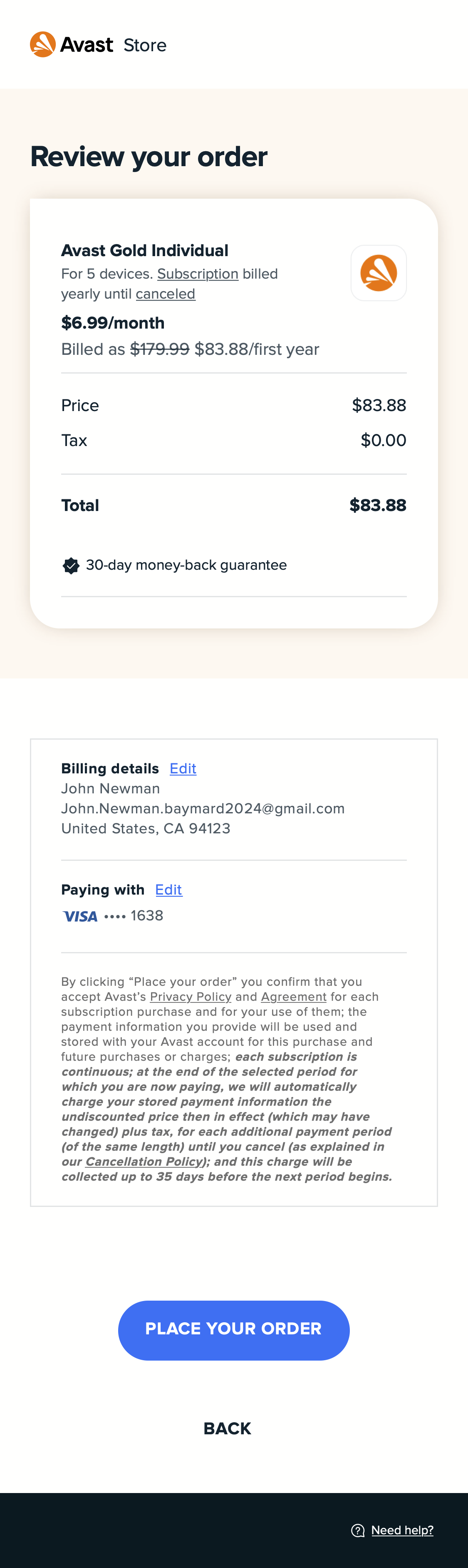 Mobile screenshot of Avast