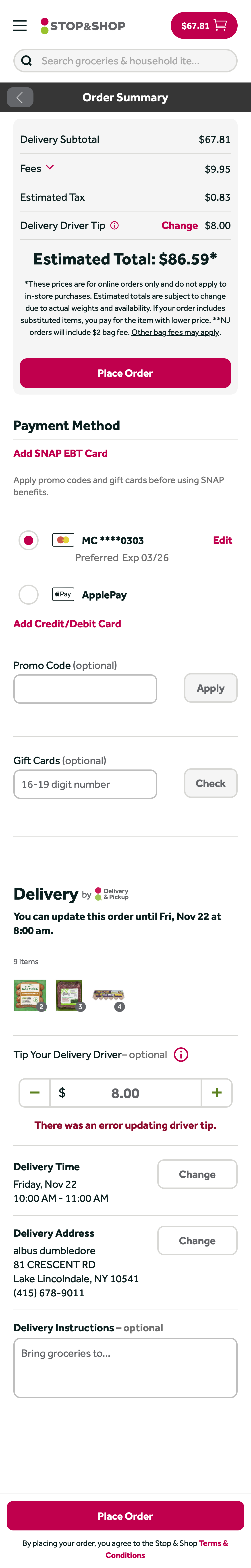 Mobile screenshot of Stop &amp; Shop