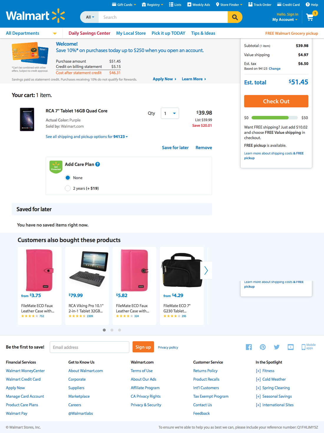 Desktop screenshot of Walmart