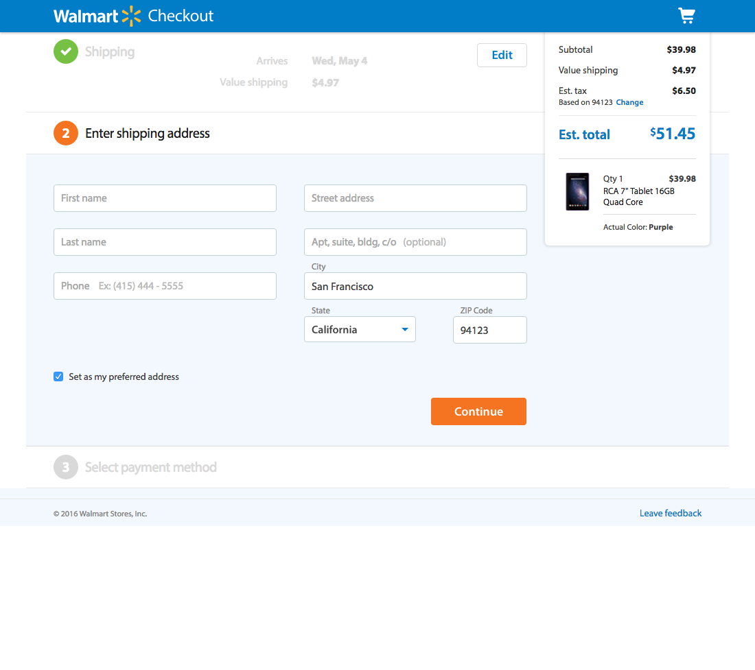 Desktop screenshot of Walmart