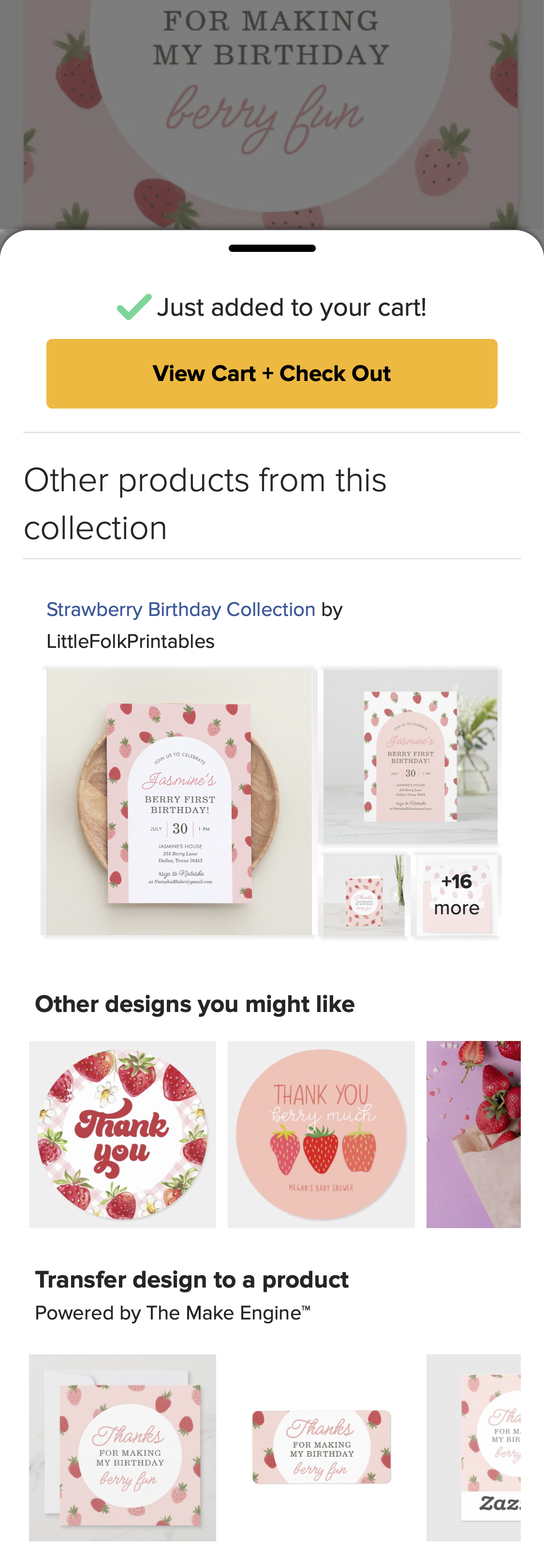 Mobile screenshot of Zazzle