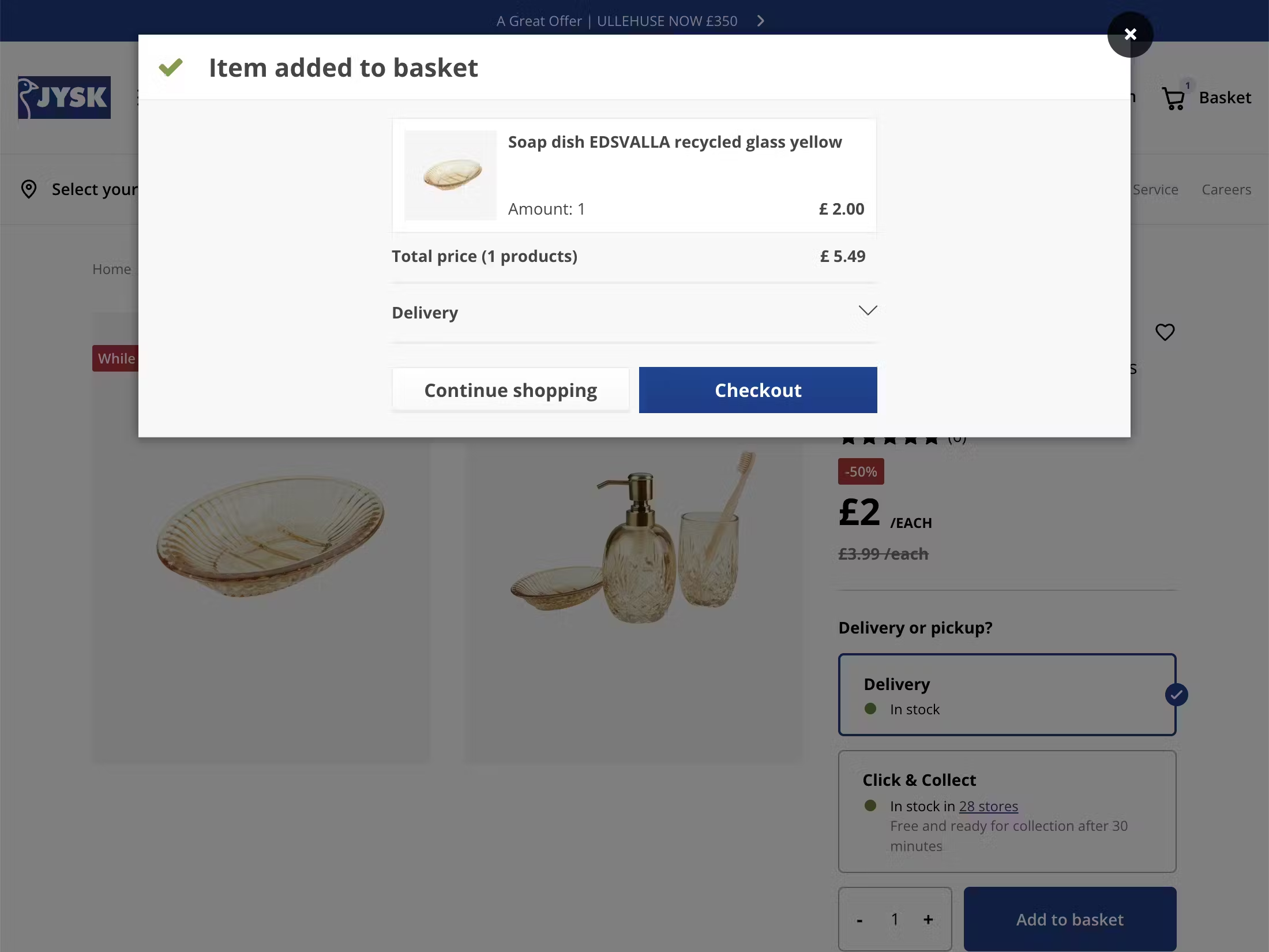 Desktop screenshot of Jysk