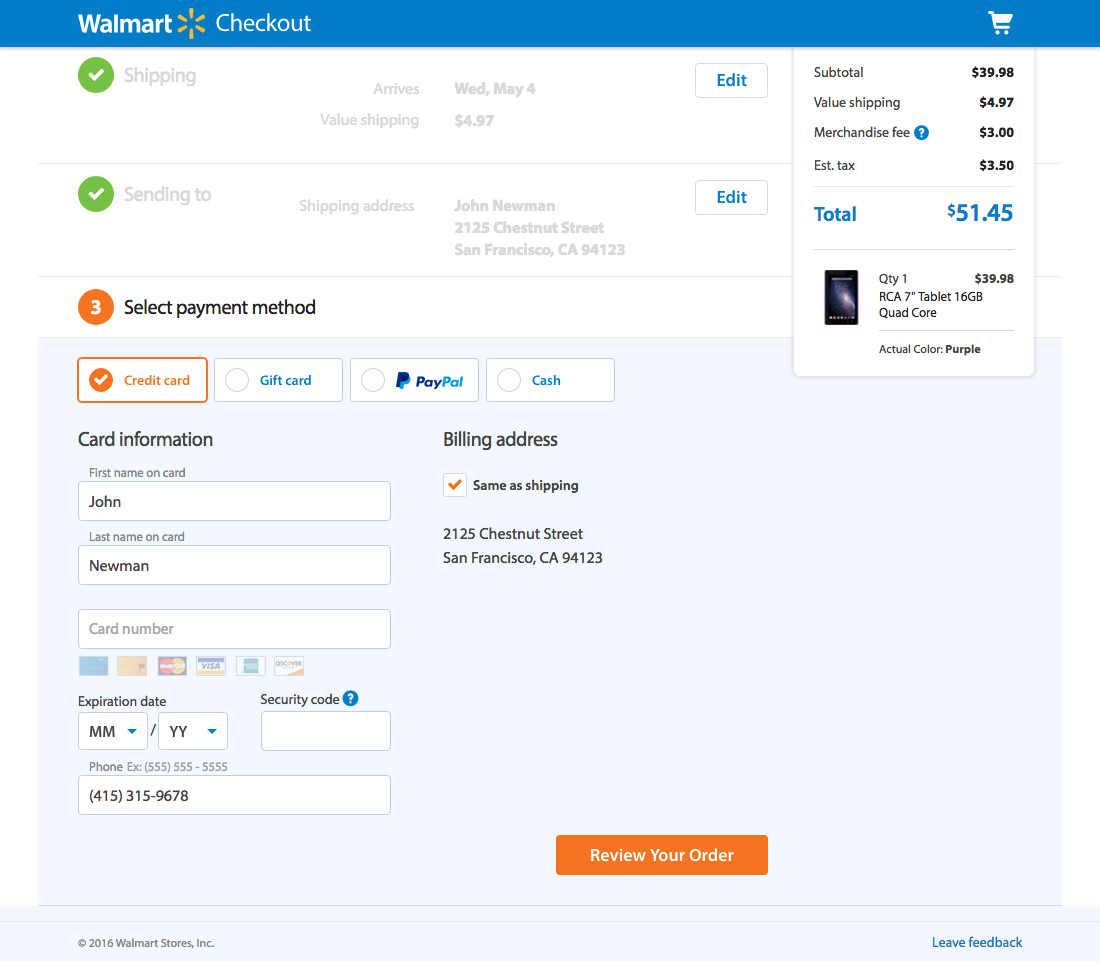 Desktop screenshot of Walmart