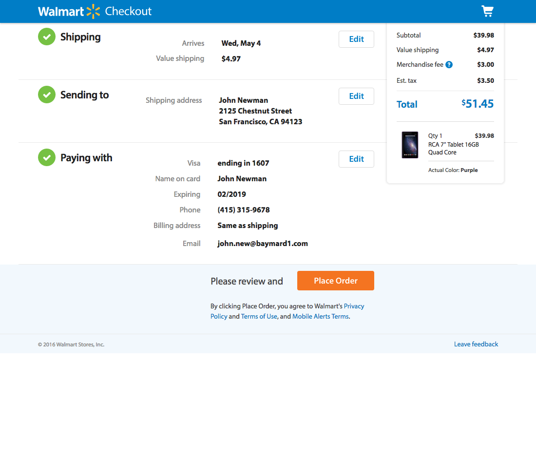 Desktop screenshot of Walmart