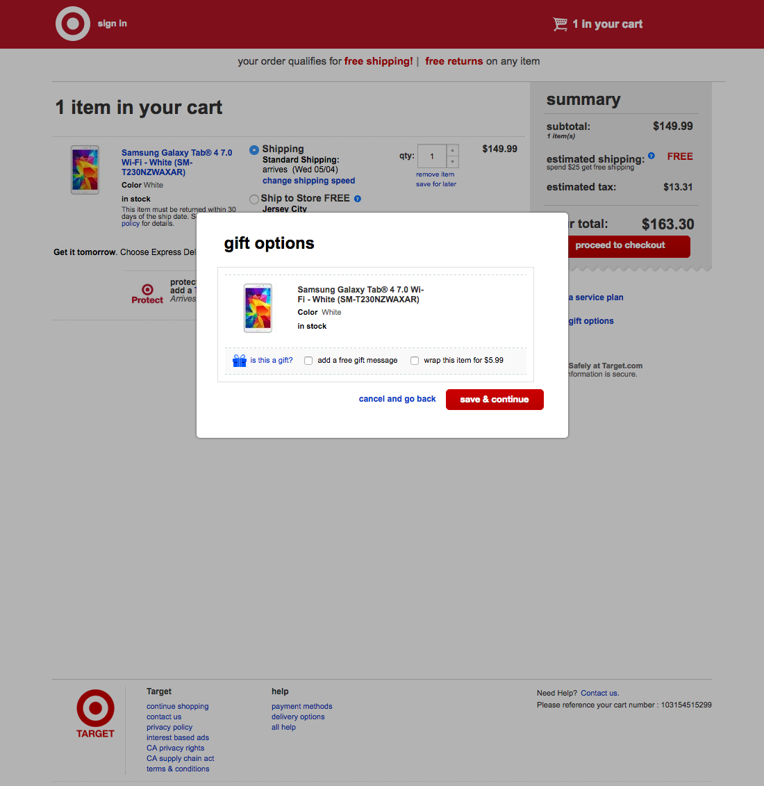 Desktop screenshot of Target