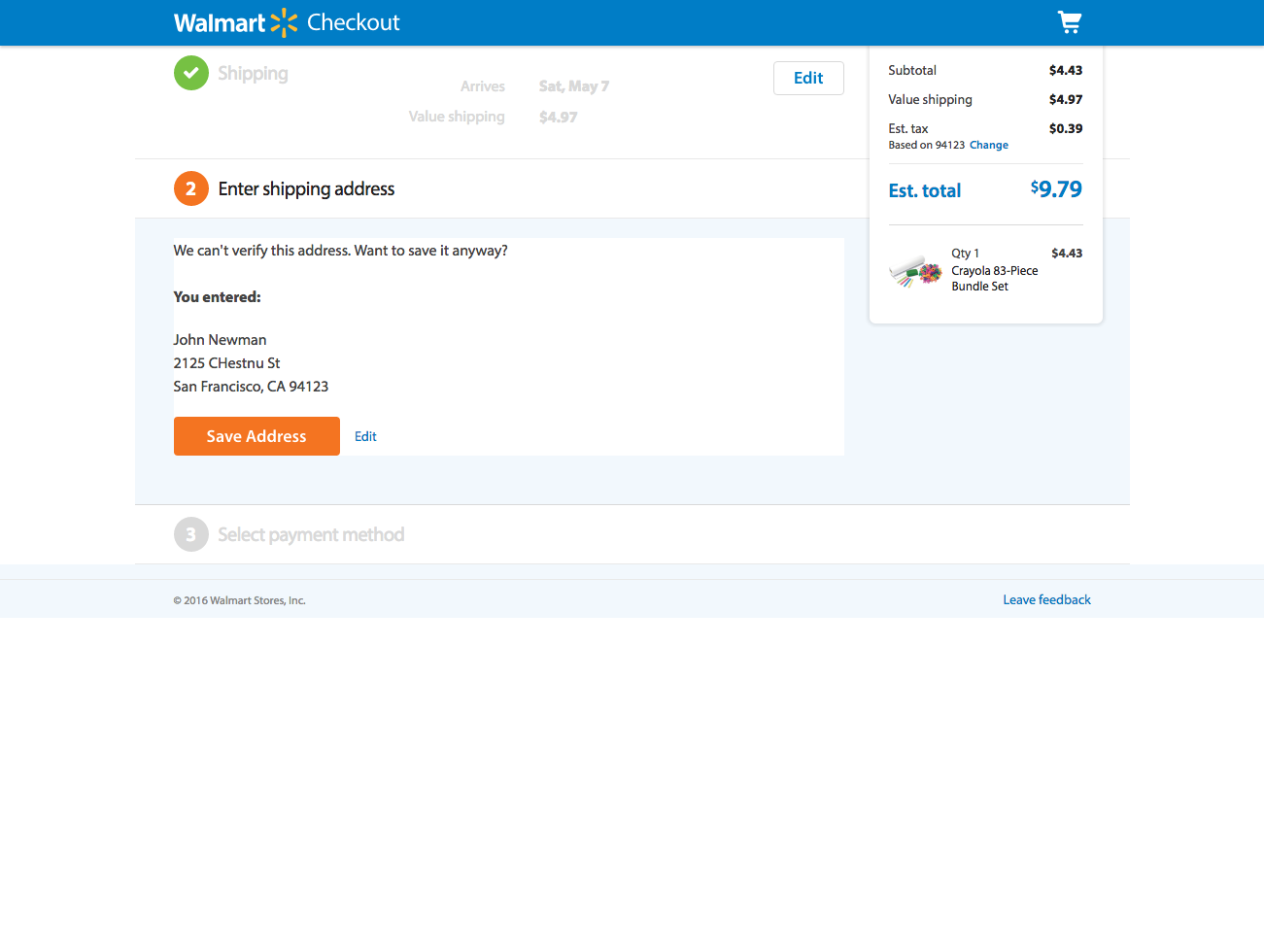 Desktop screenshot of Walmart