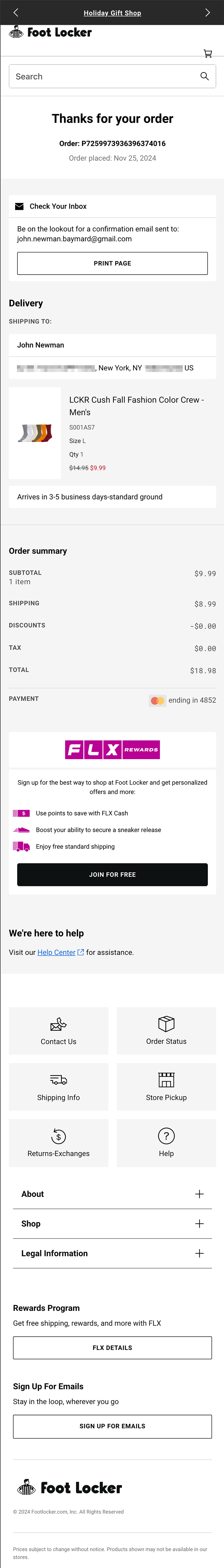 Mobile screenshot of Foot Locker
