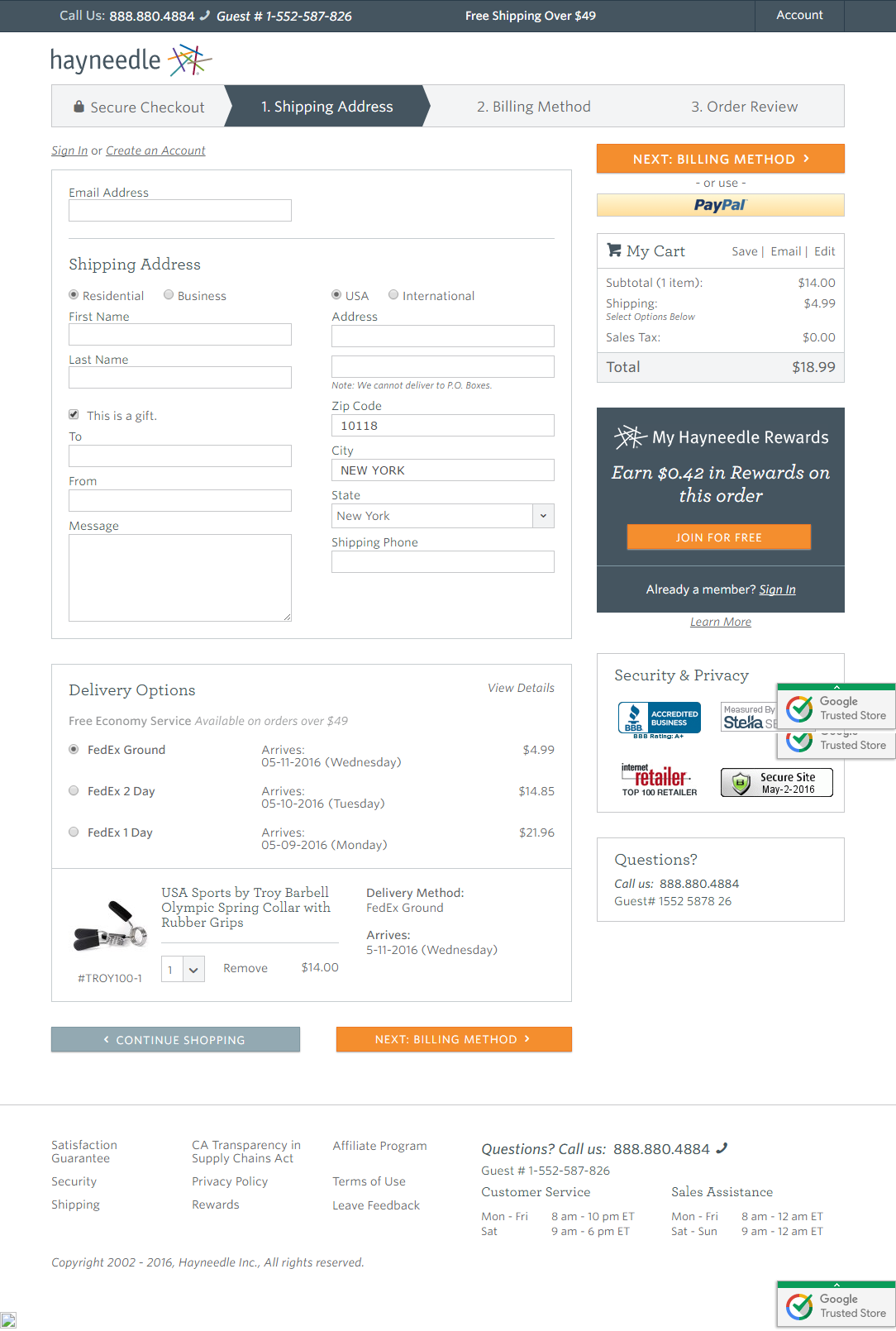 Hayneedle’s Gifting 58 of 79 Gifting Examples Baymard Institute