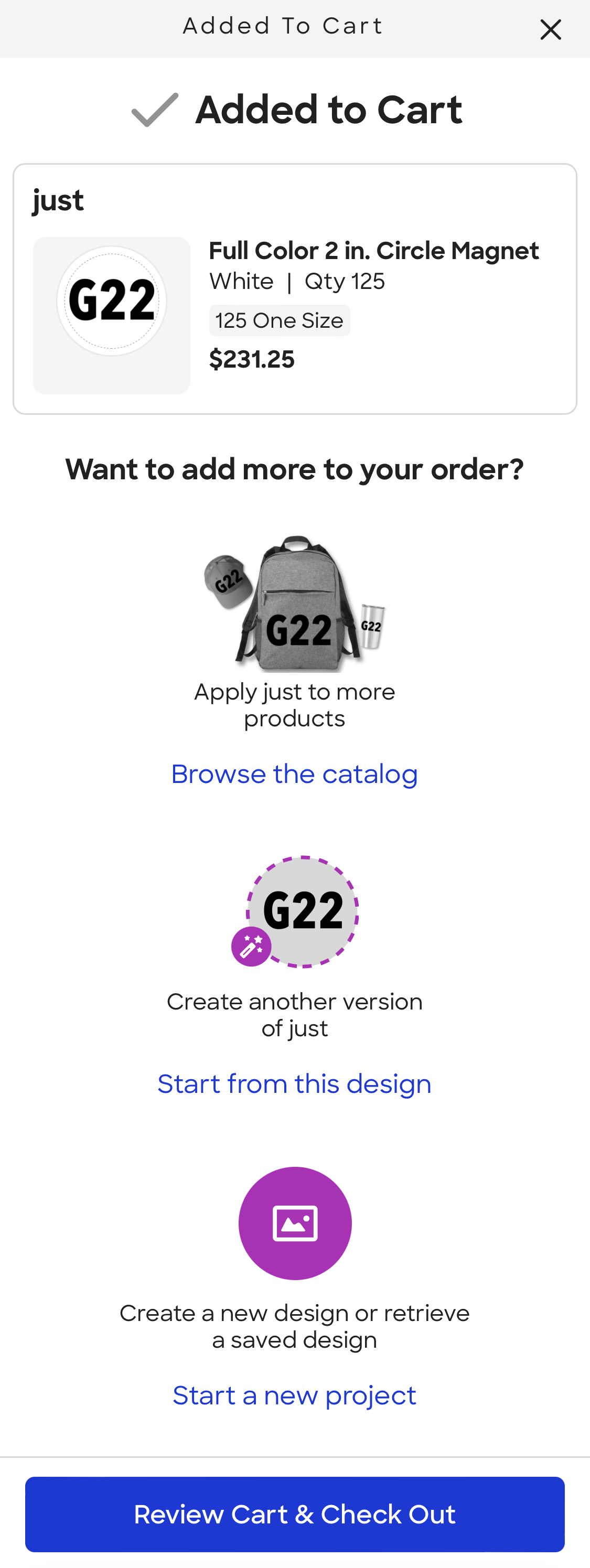 Mobile screenshot of Custom Ink