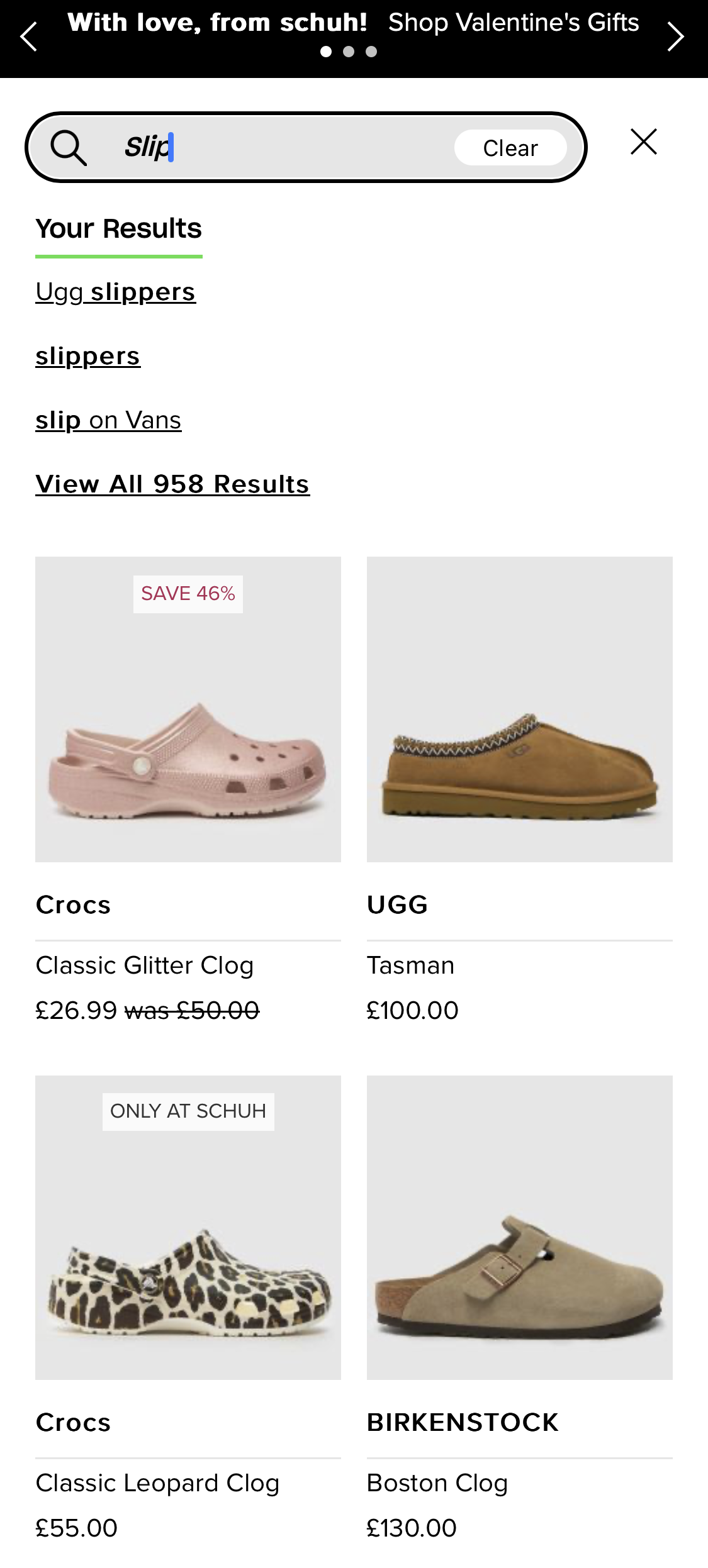 Mobile screenshot of schuh