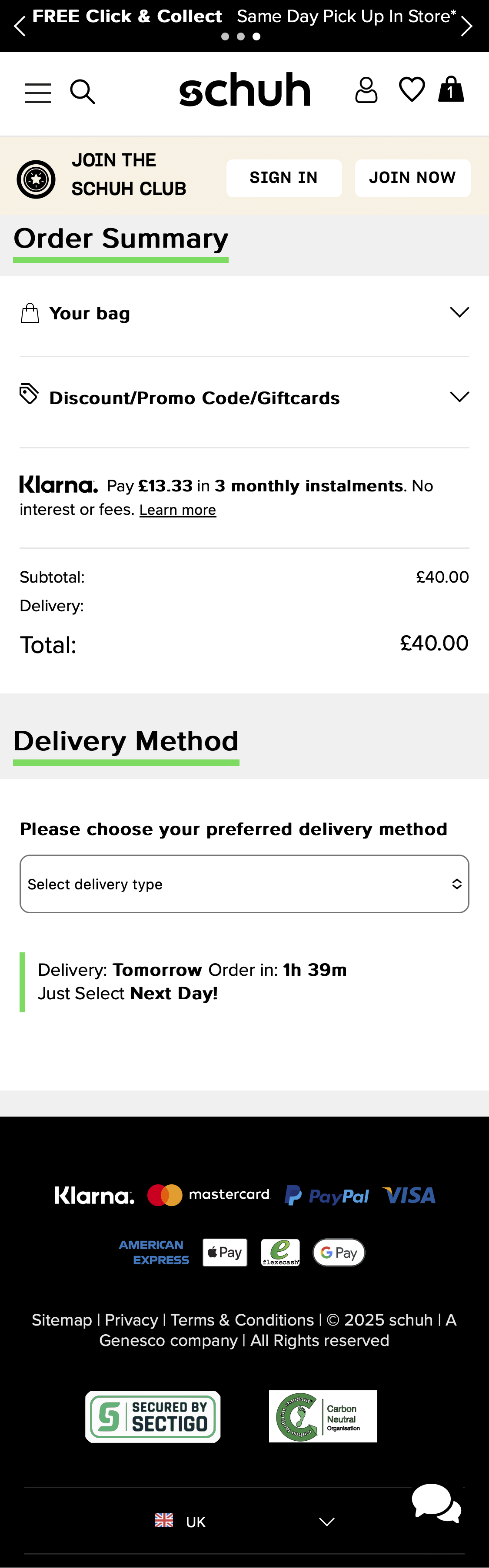 Mobile screenshot of schuh