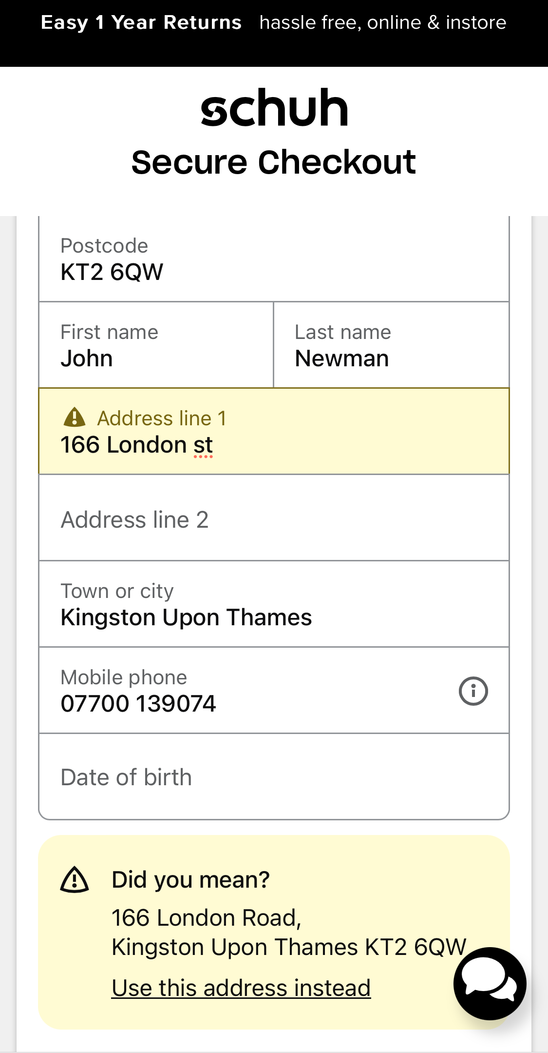 Mobile screenshot of schuh