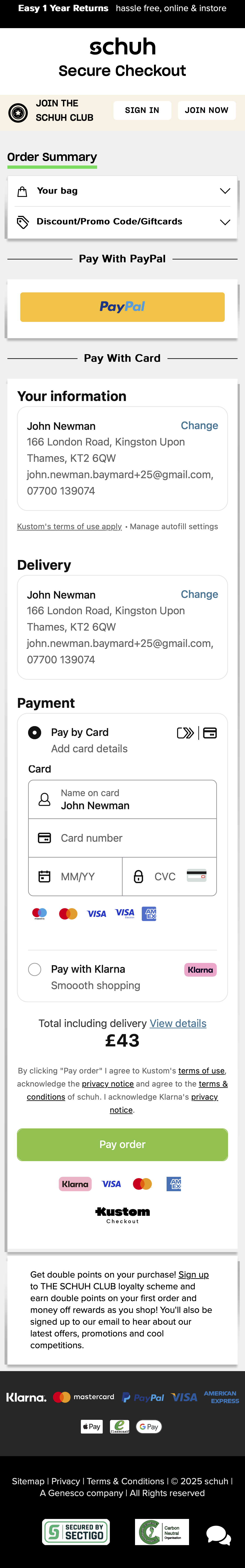 Mobile screenshot of schuh