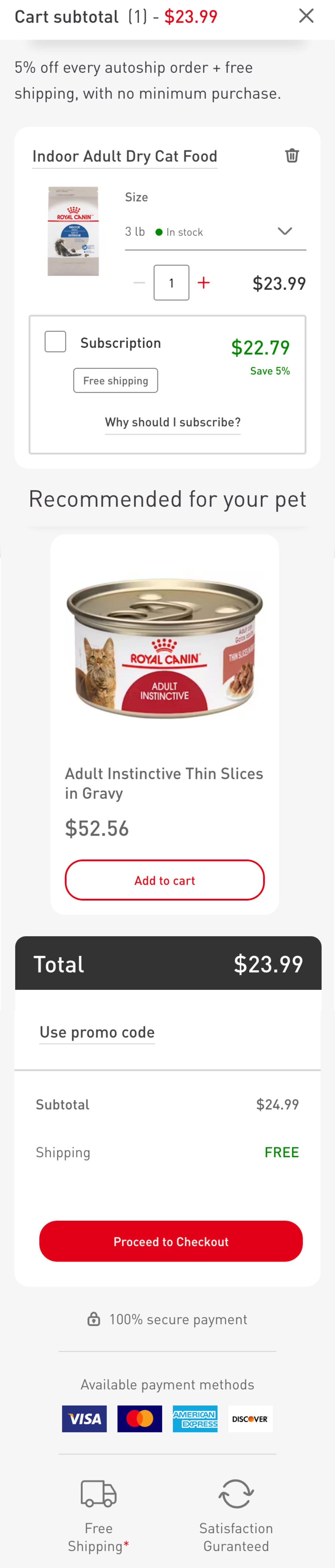 Mobile screenshot of Royal Canin