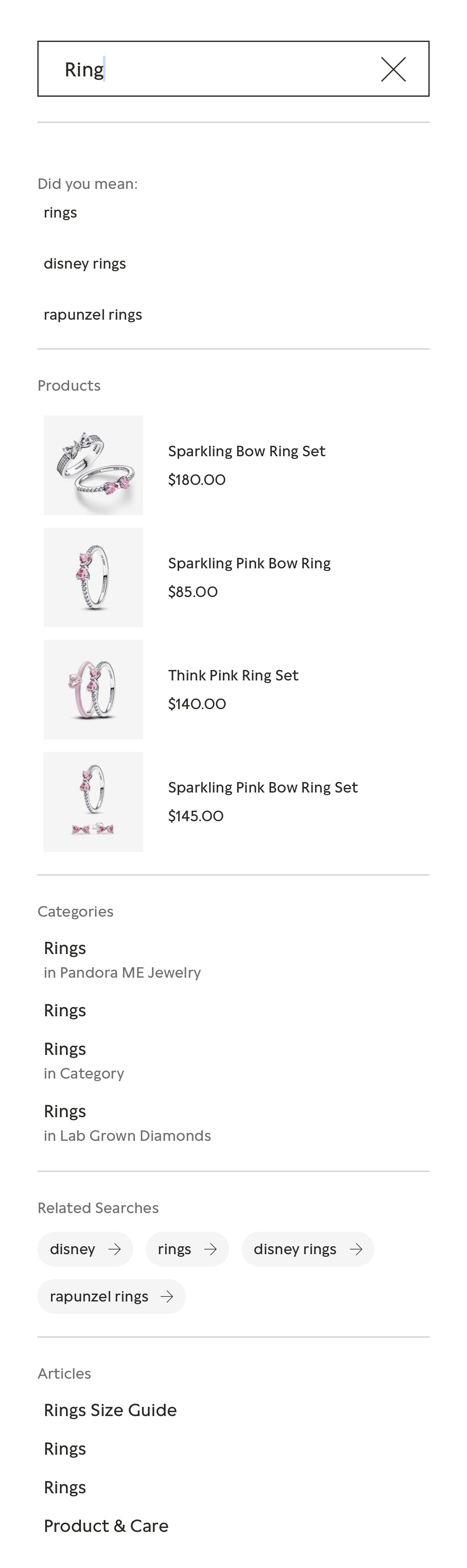 Mobile screenshot of Pandora