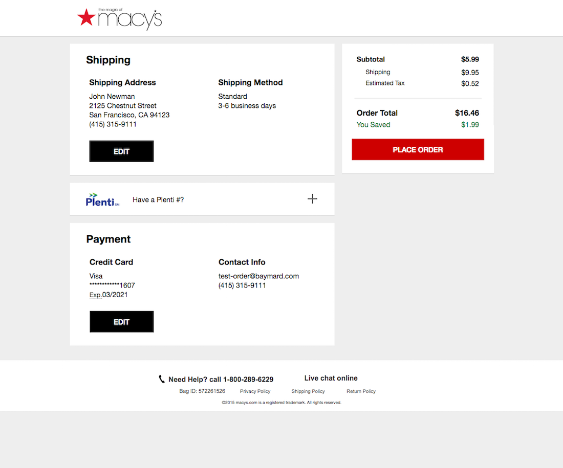 Desktop screenshot of Macy’s