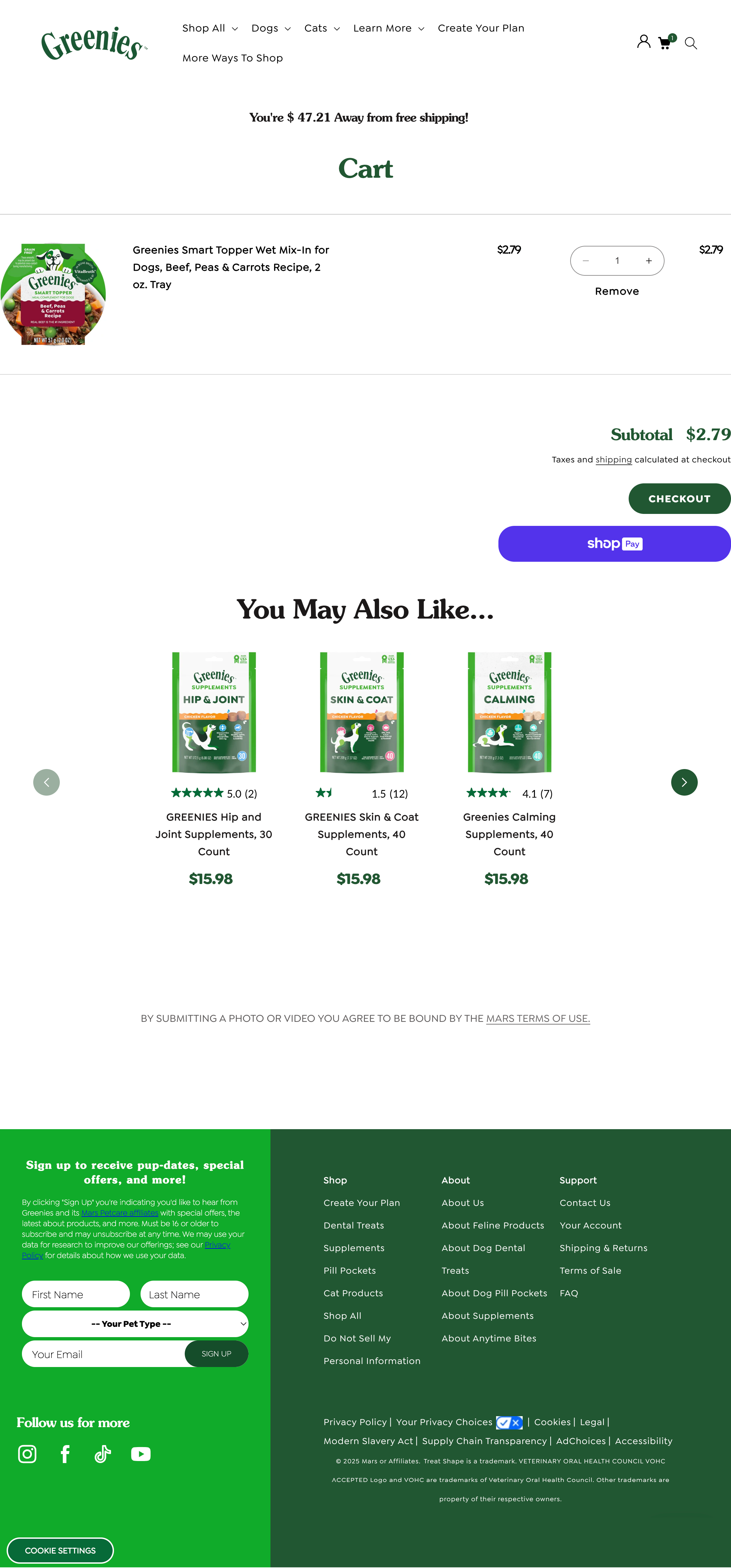 Desktop screenshot of Greenies