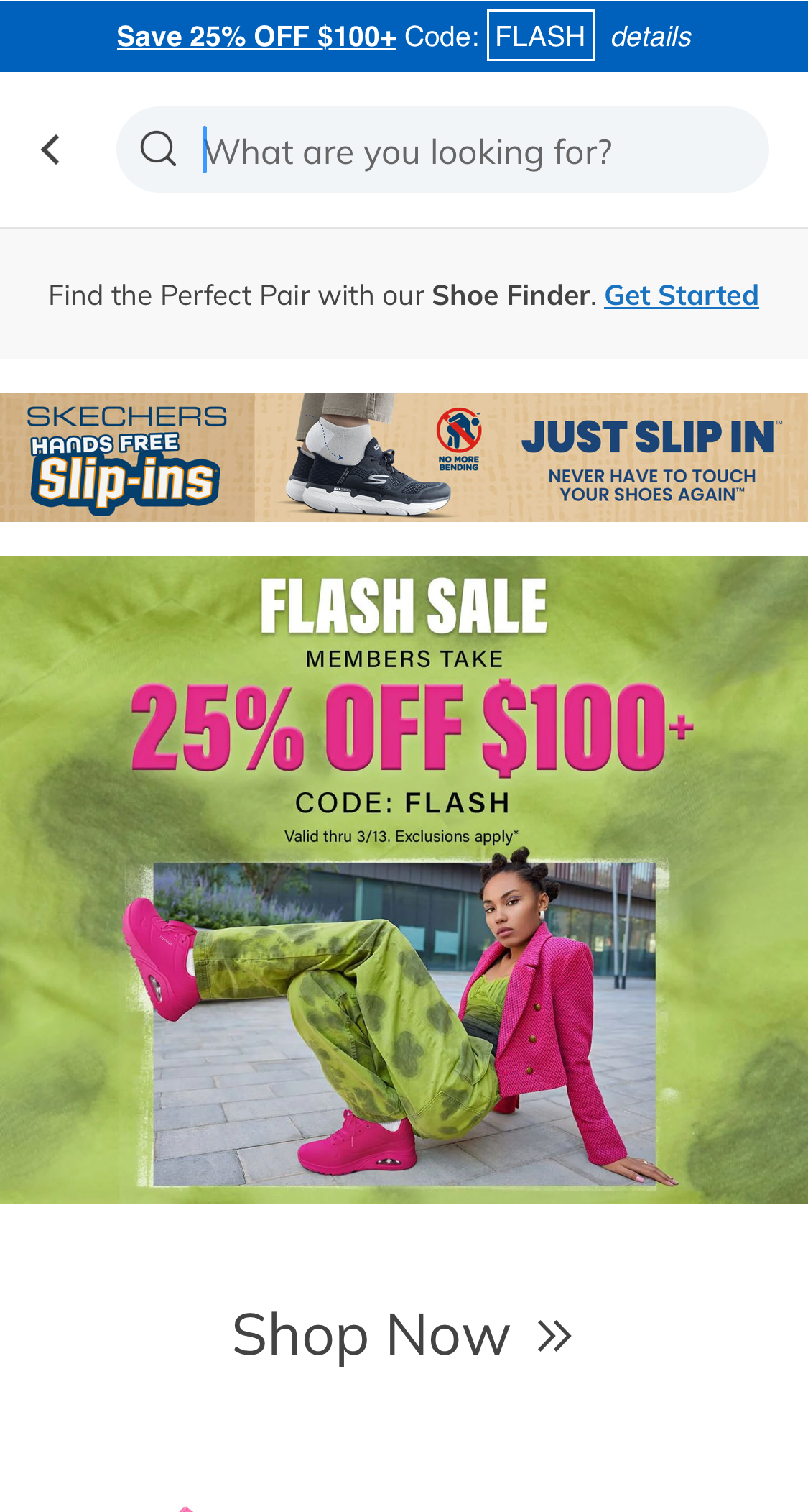 Mobile screenshot of Skechers