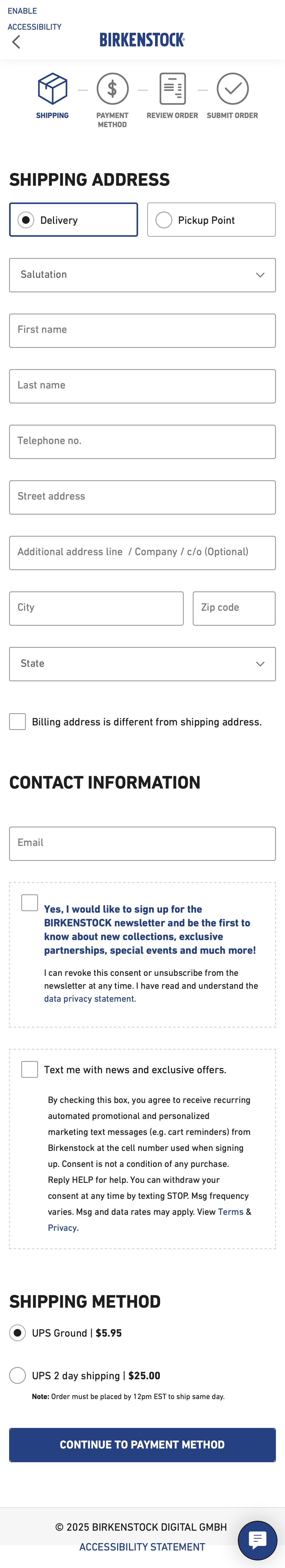 Mobile screenshot of Birkenstock