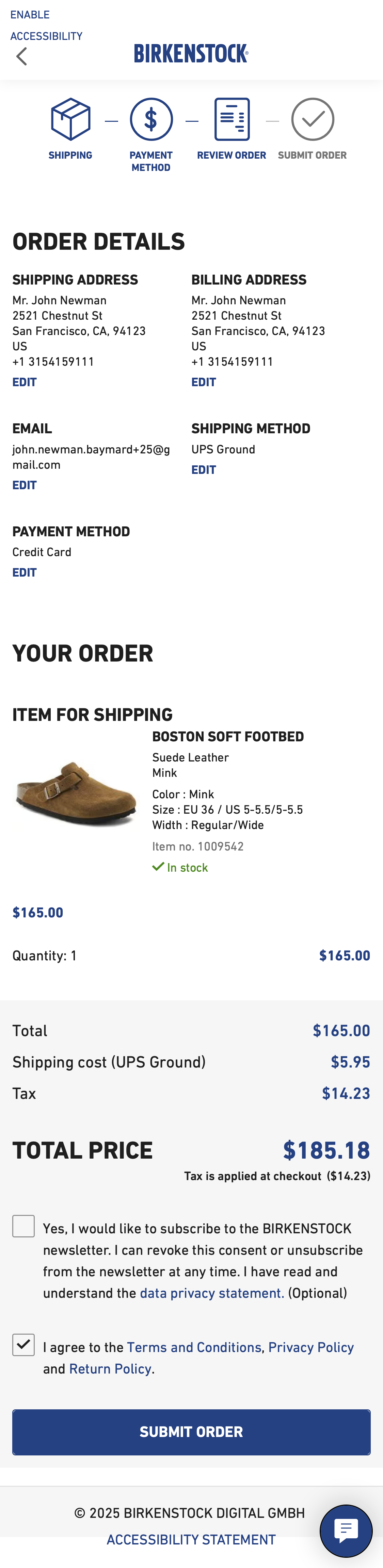 Mobile screenshot of Birkenstock