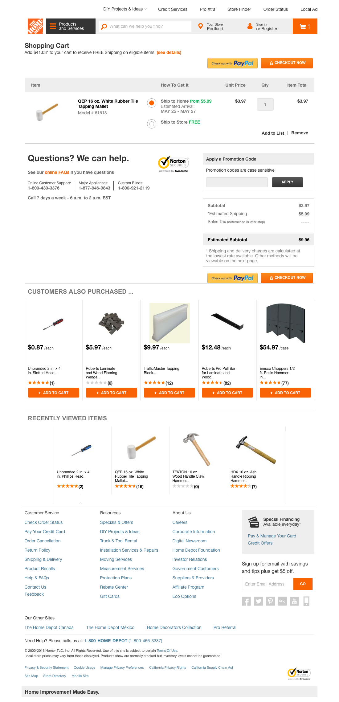 Desktop screenshot of Home Depot