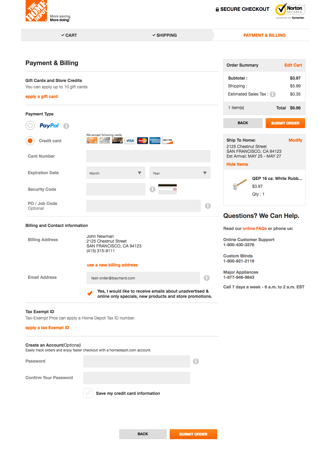 Desktop screenshot of Home Depot