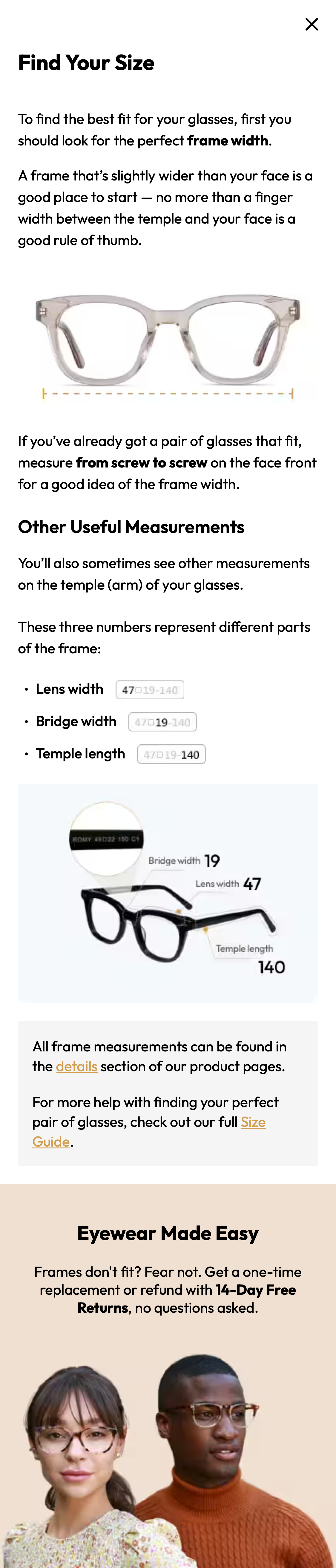 Mobile screenshot of EyeBuyDirect