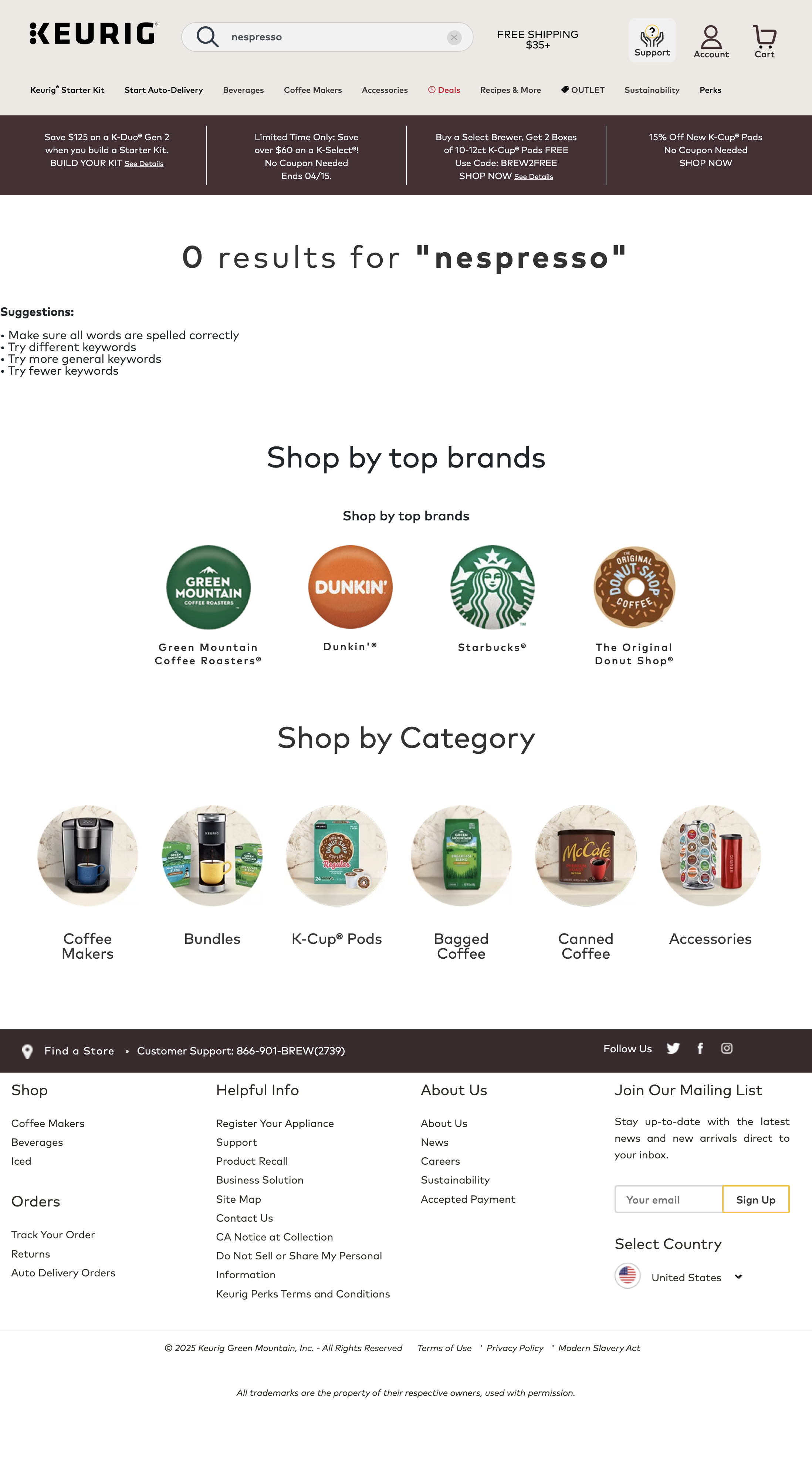 Desktop screenshot of Keurig