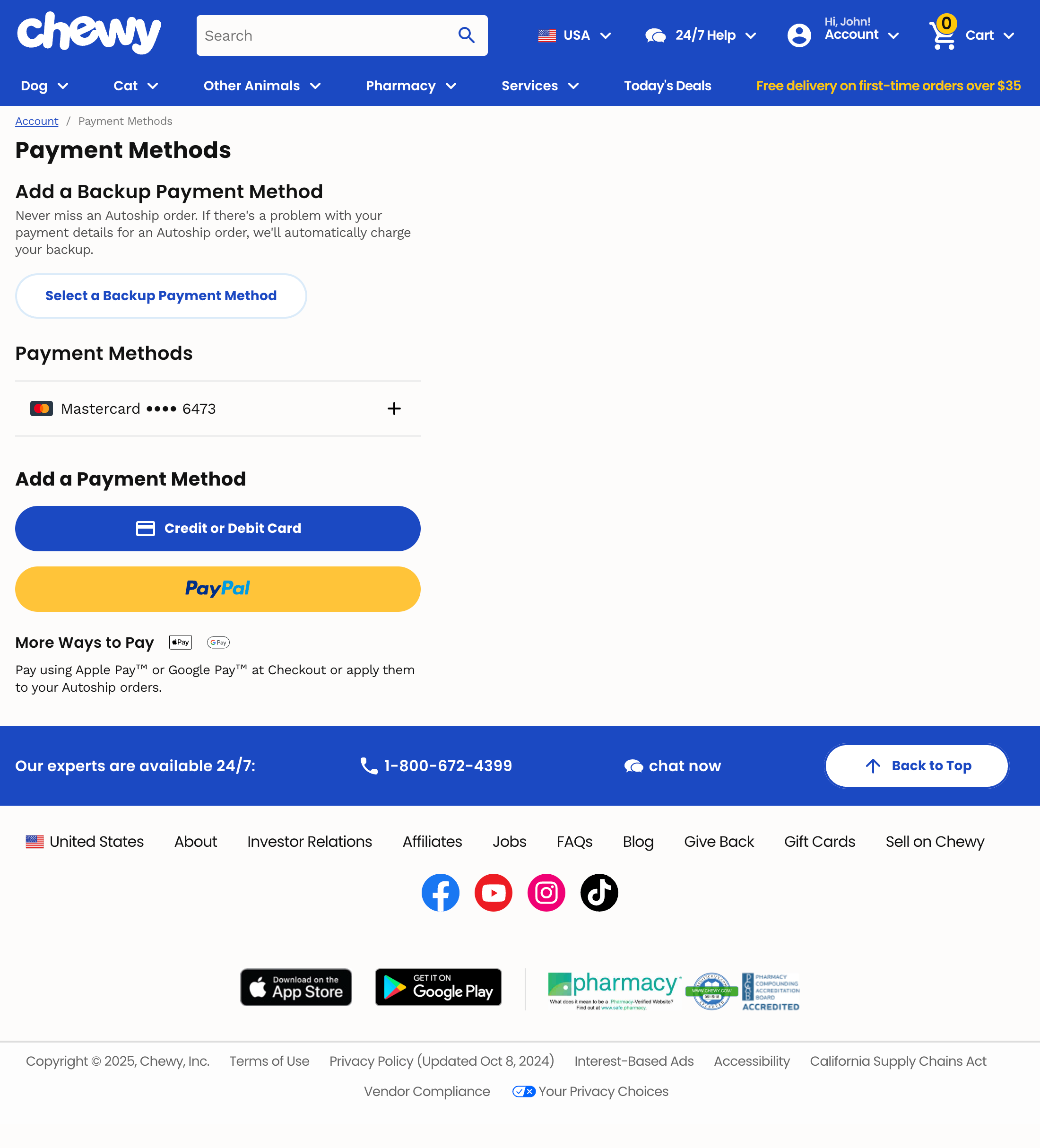 Desktop screenshot of Chewy