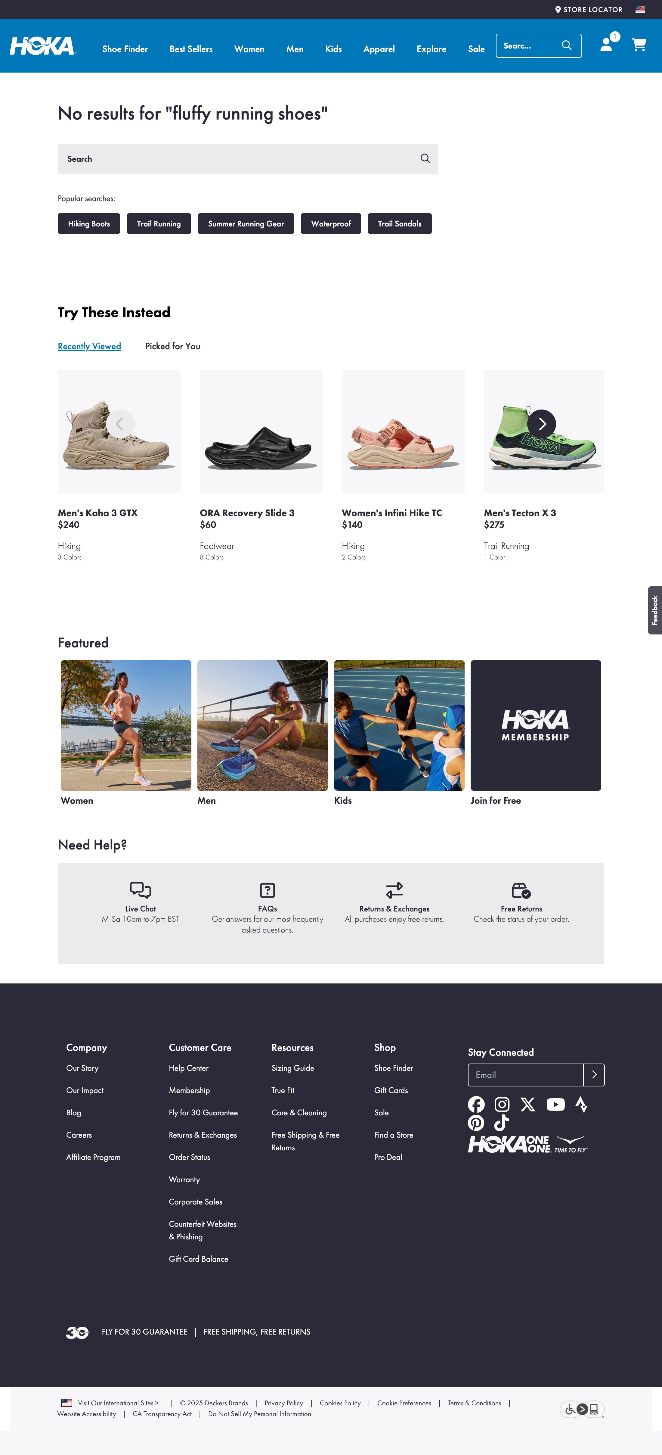 Desktop screenshot of Hoka