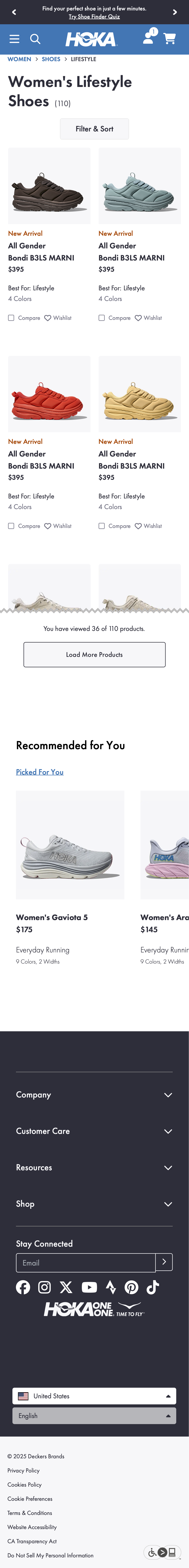 Mobile screenshot of Hoka