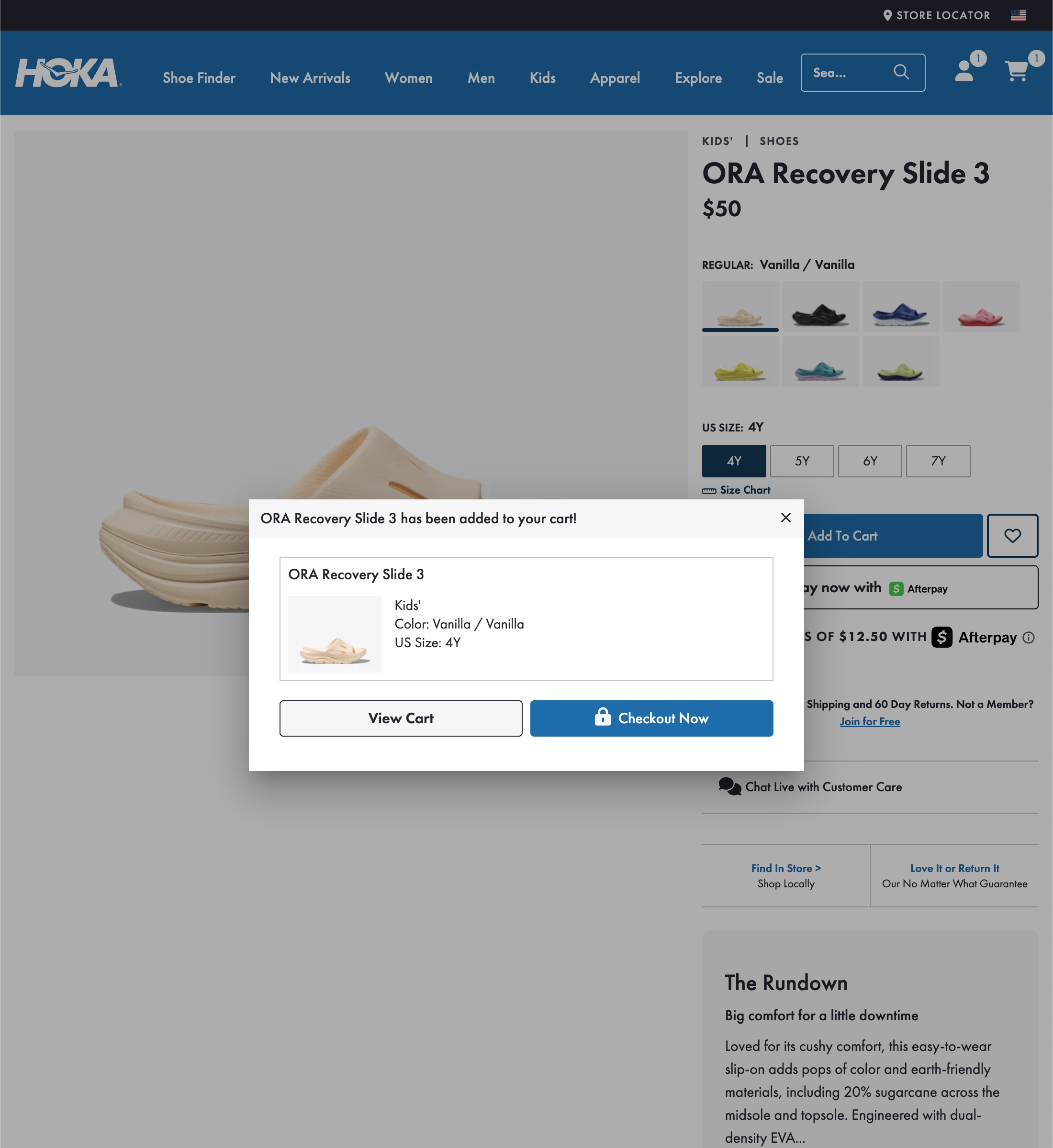 Desktop screenshot of Hoka