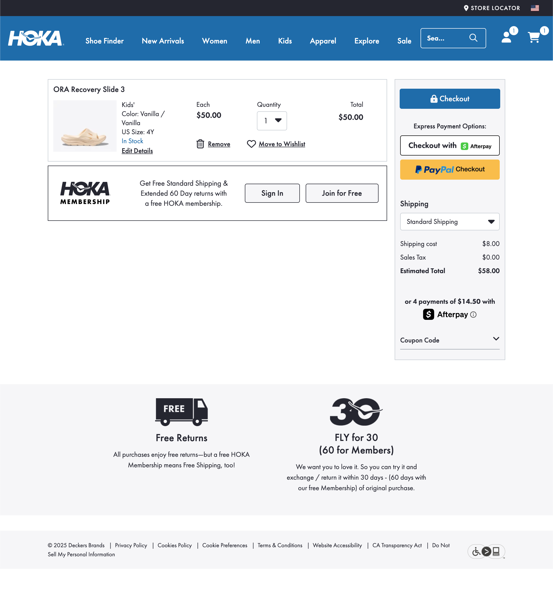 Desktop screenshot of Hoka