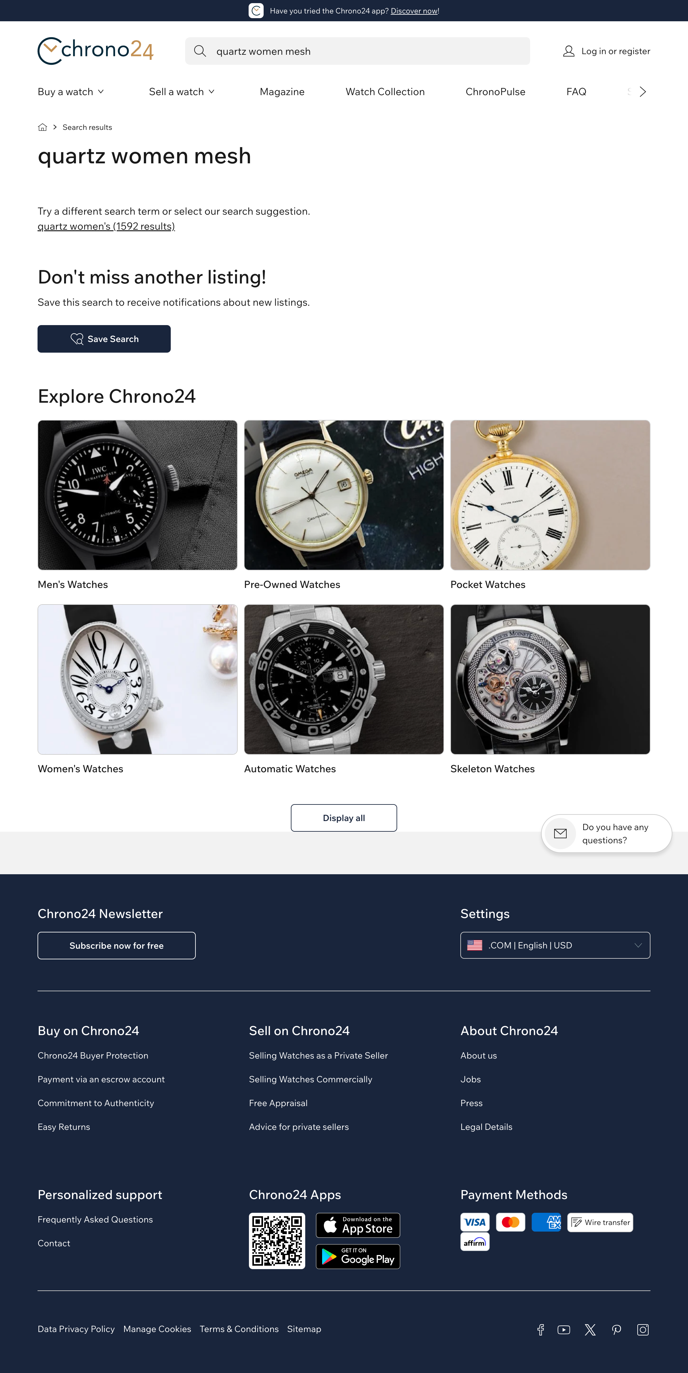 Desktop screenshot of Chrono24
