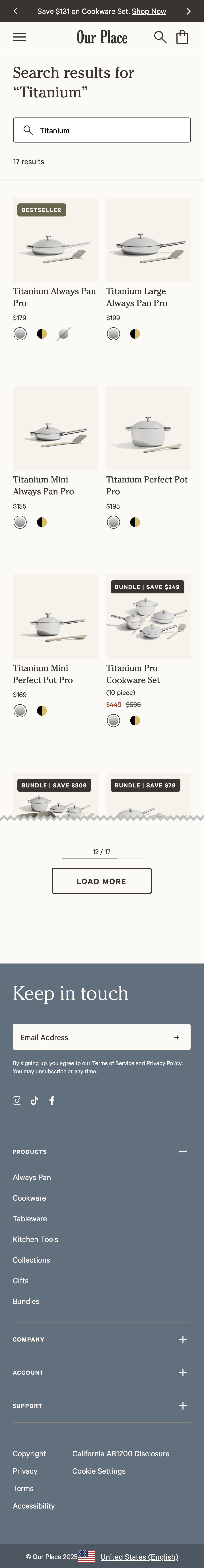 Mobile screenshot of Our Place