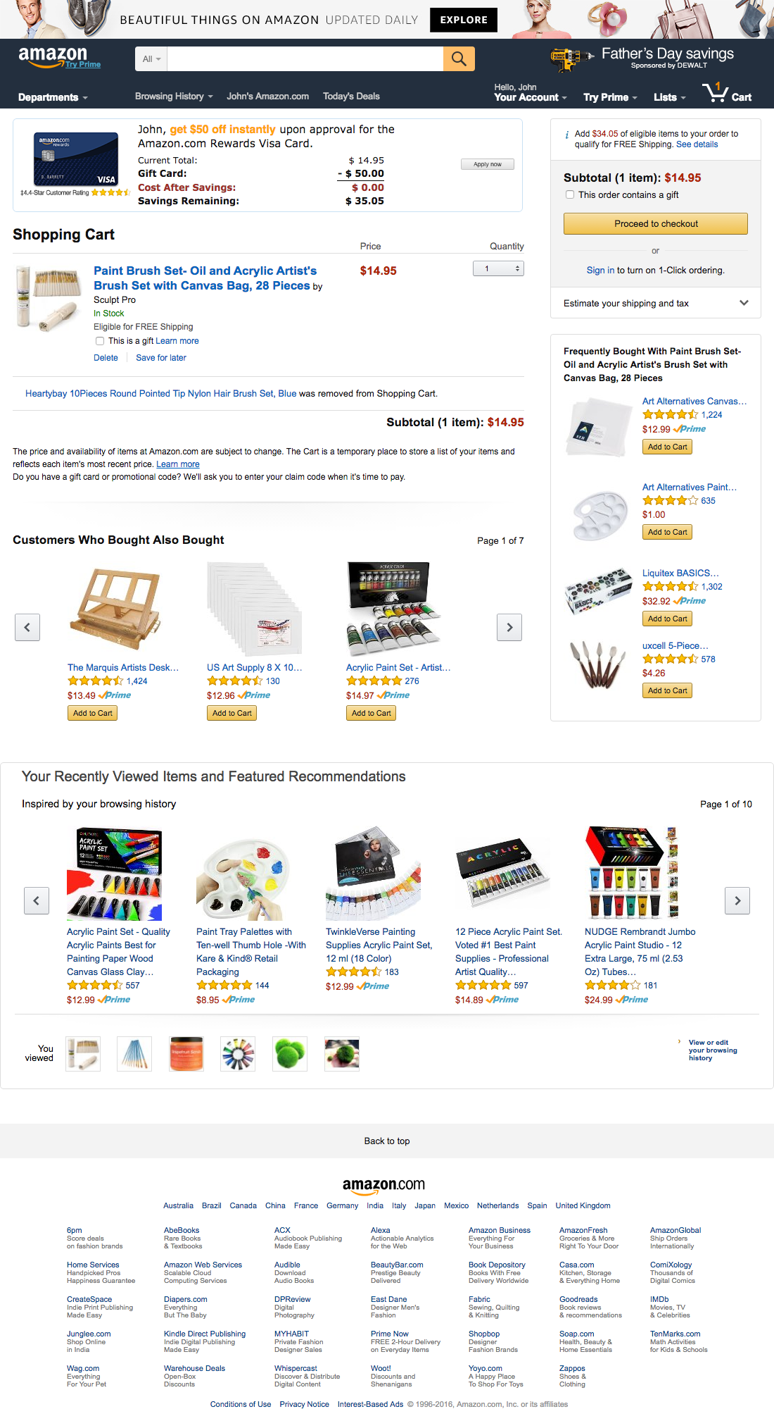 Desktop screenshot of Amazon