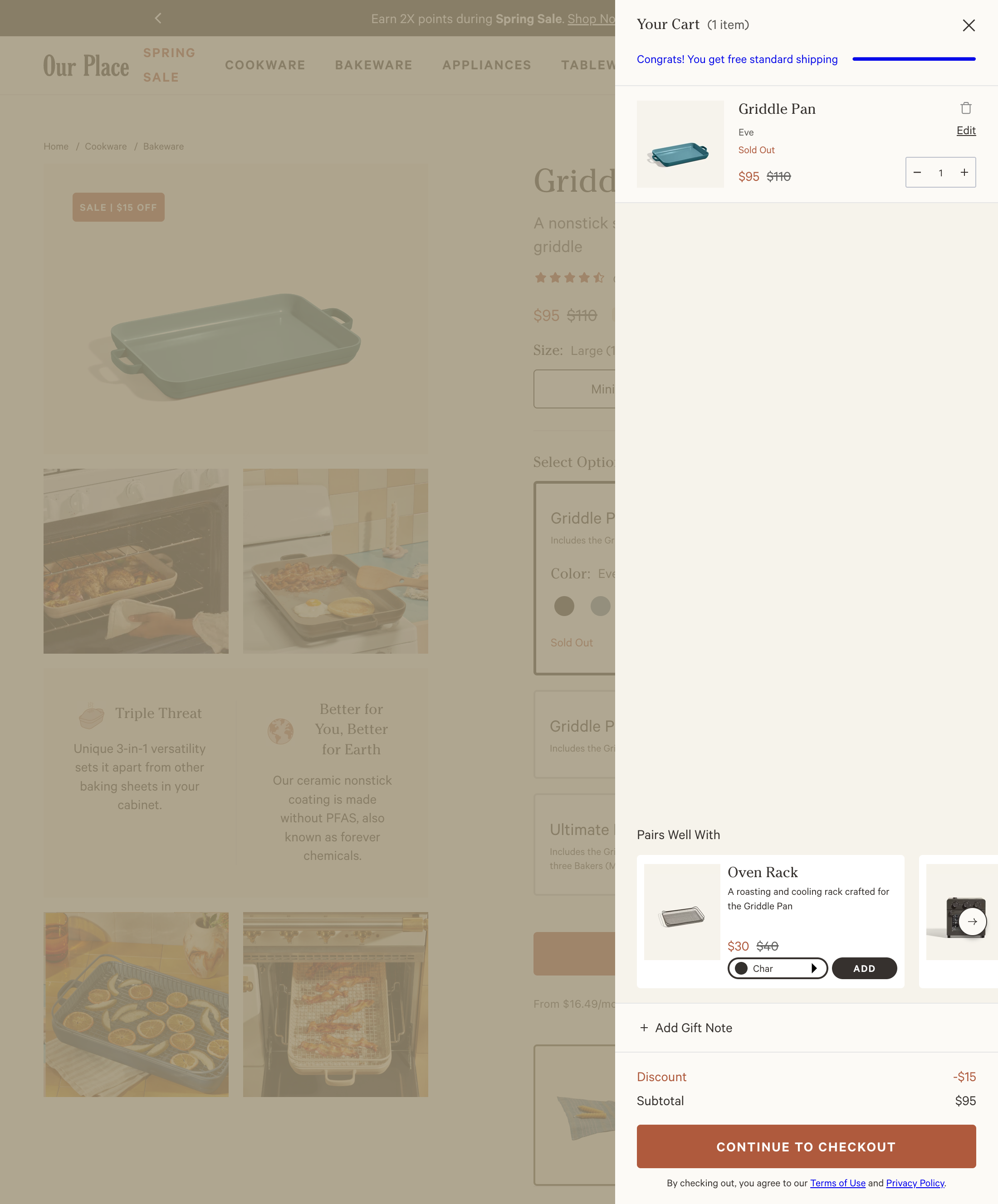 Desktop screenshot of Our Place