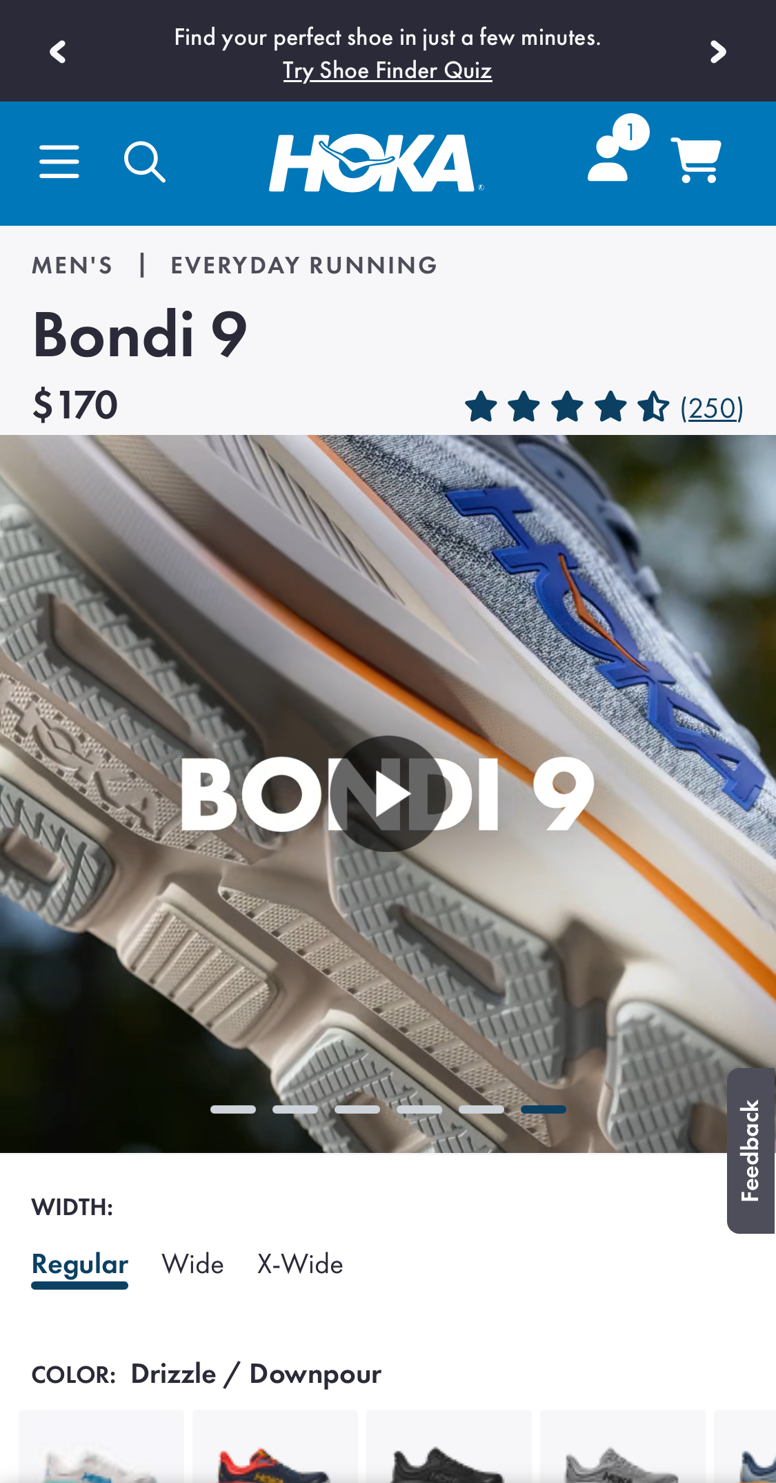 Mobile screenshot of Hoka