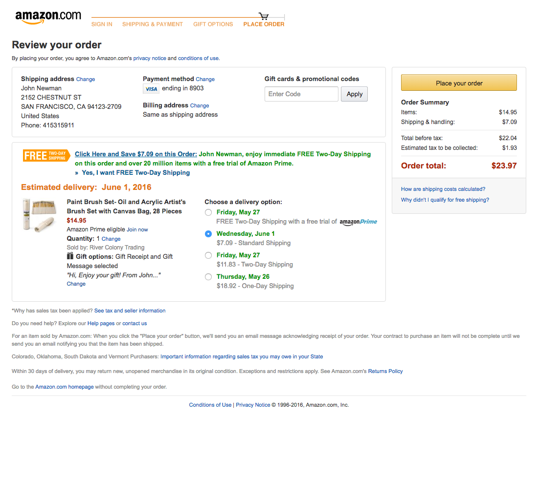 Desktop screenshot of Amazon