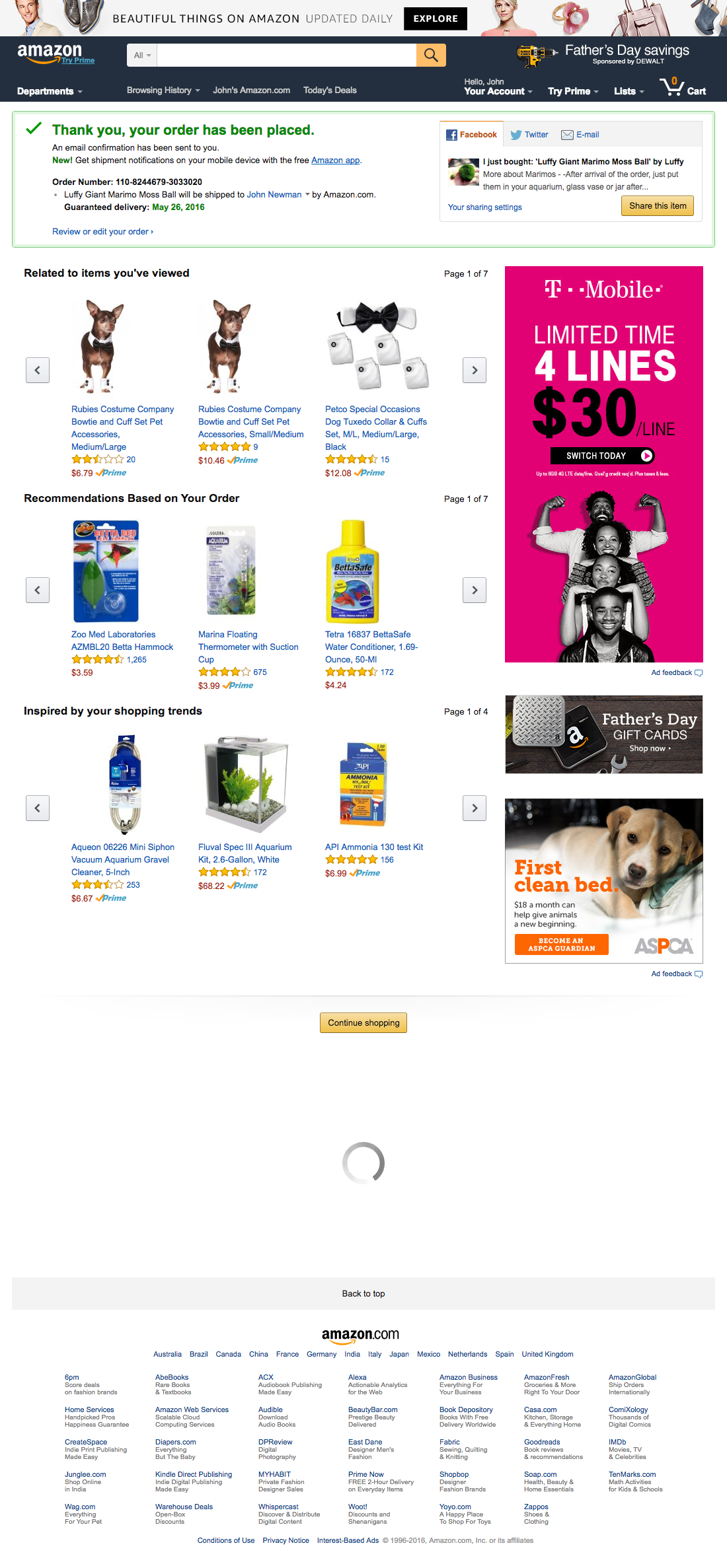 Desktop screenshot of Amazon