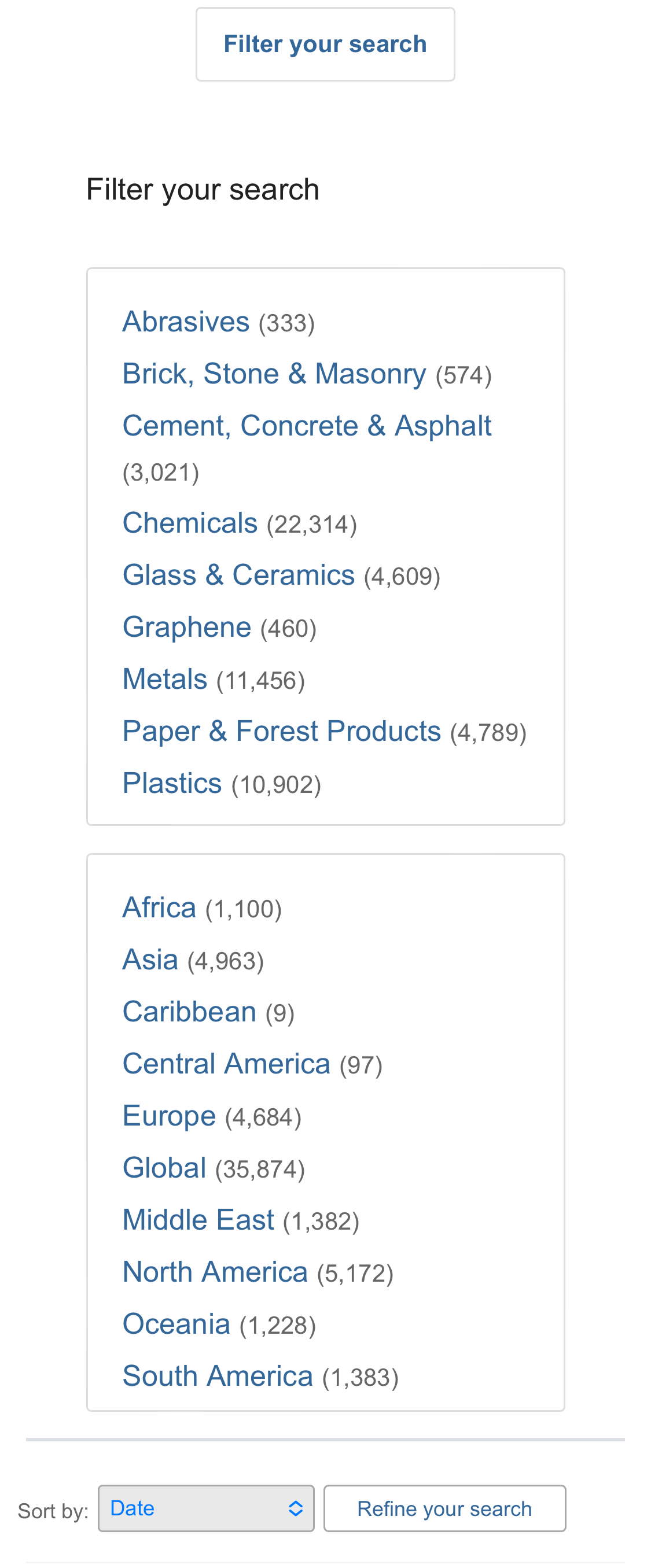 Mobile screenshot of Market Research