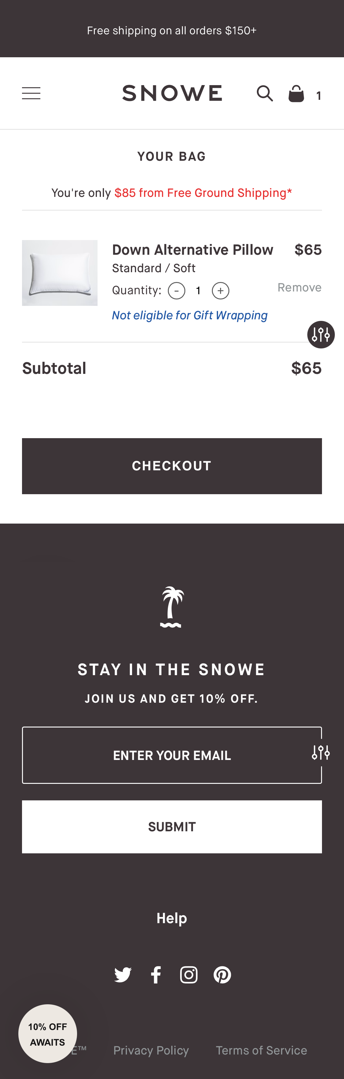 Mobile screenshot of Snowe