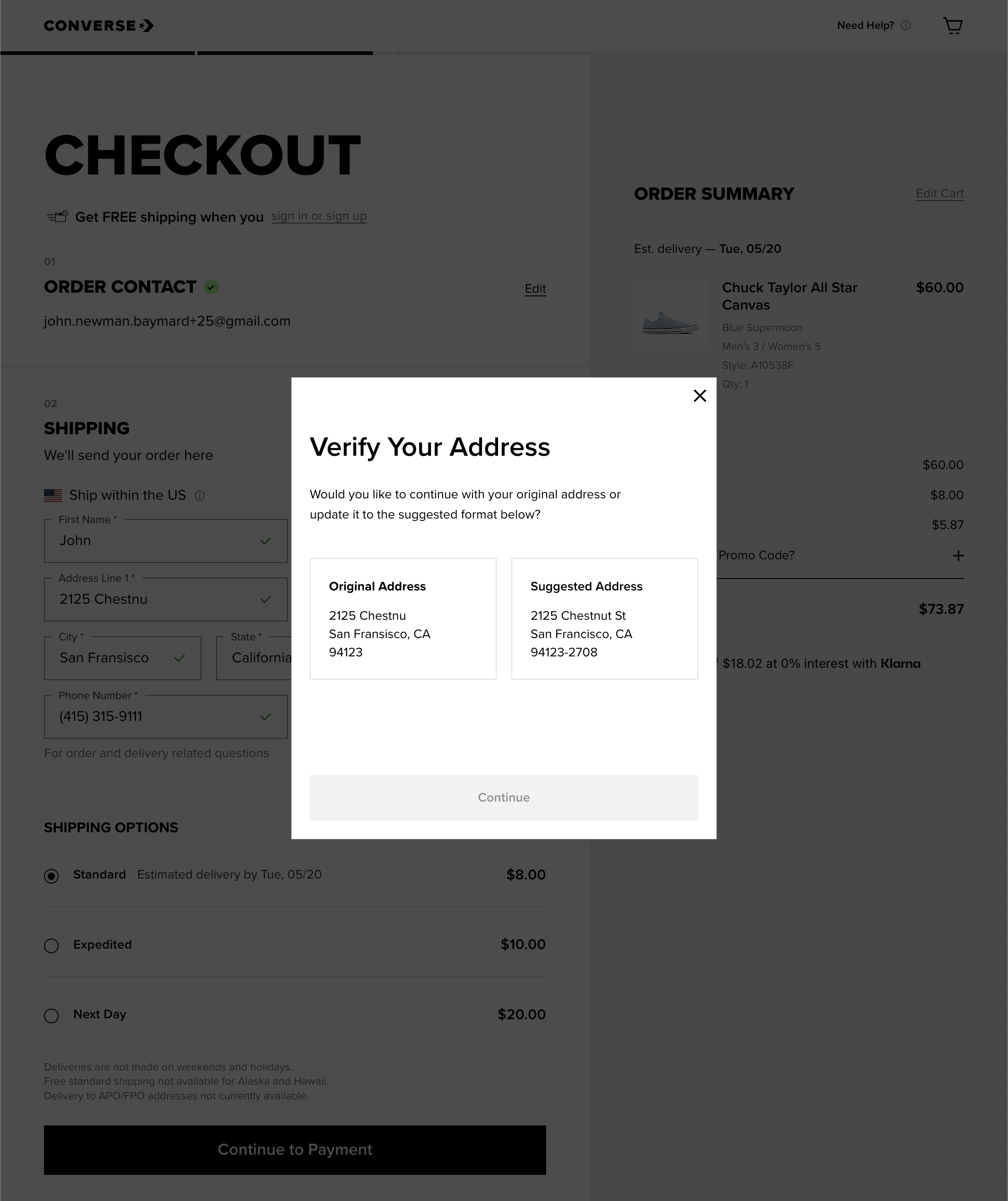 Desktop screenshot of Converse