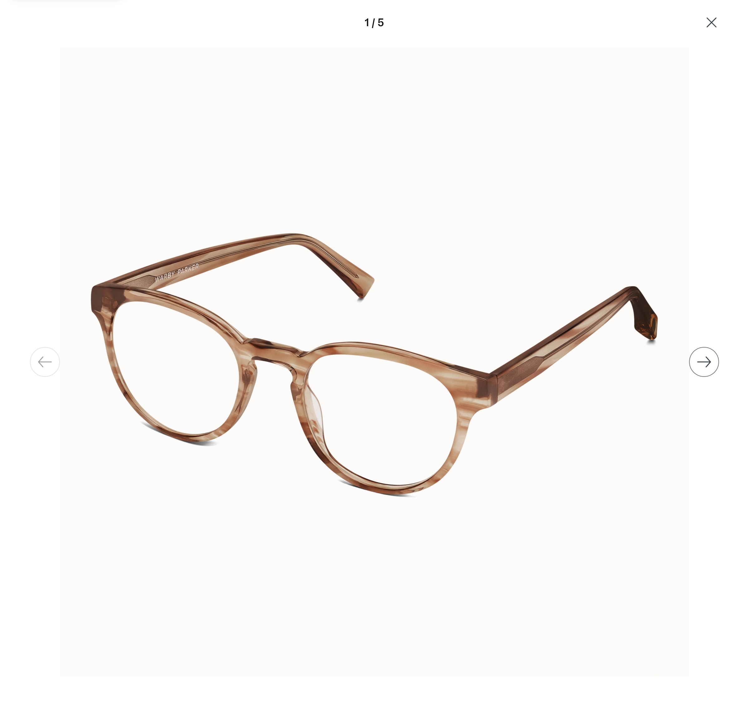 Desktop screenshot of Warby Parker