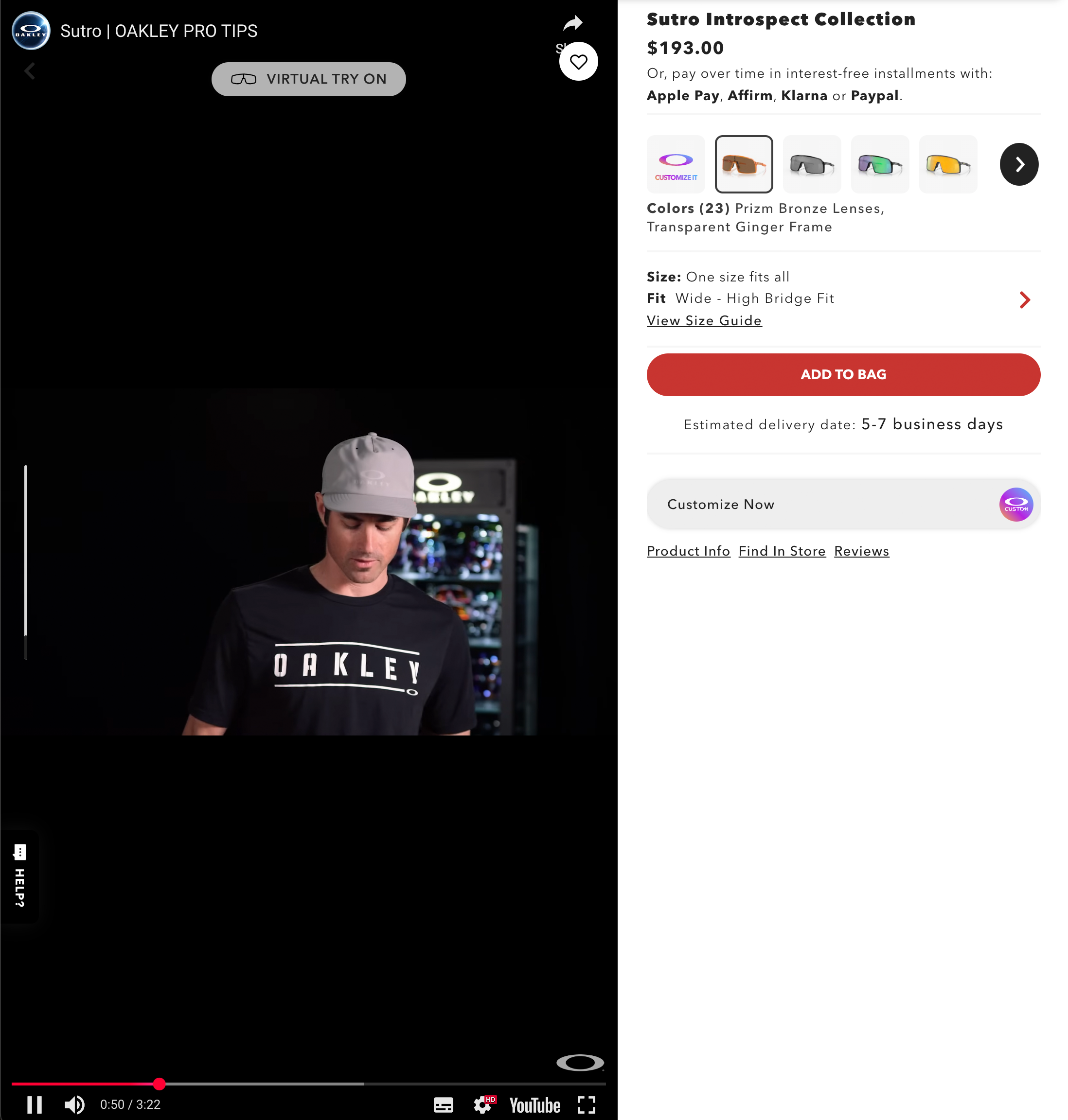 Desktop screenshot of Oakley