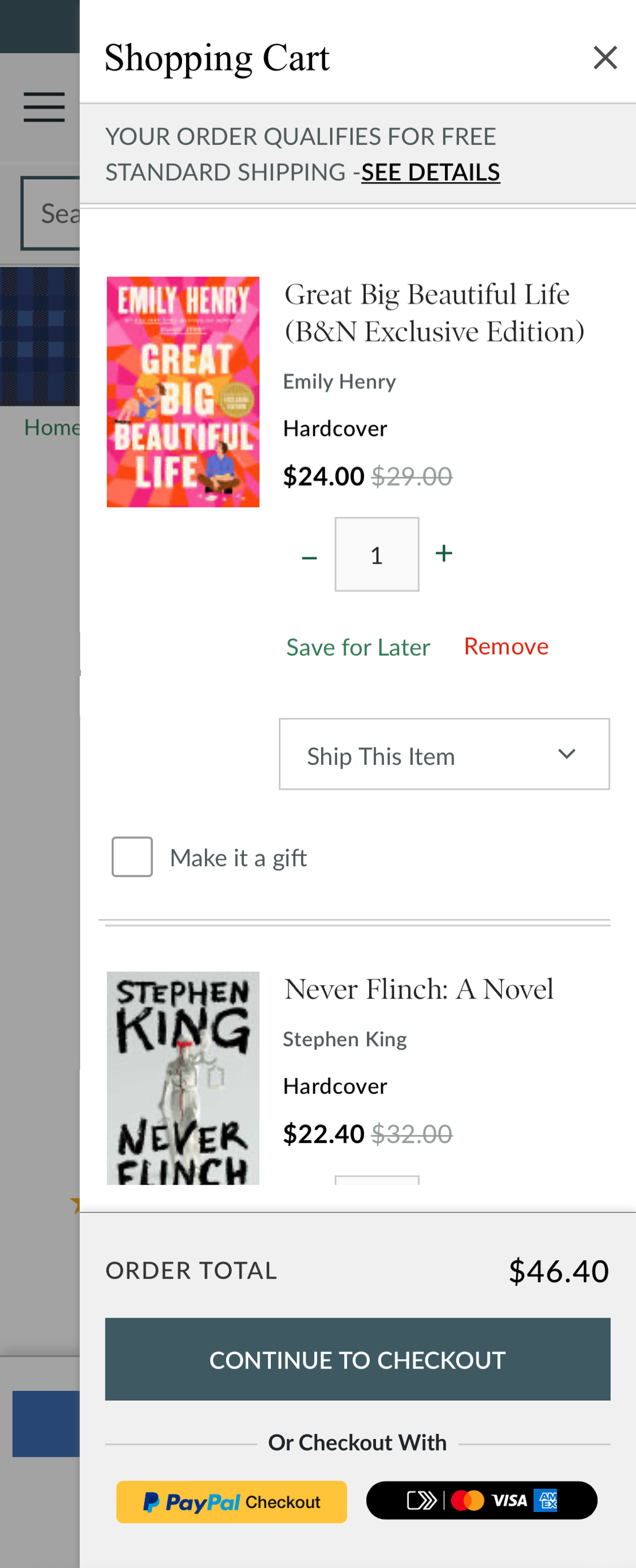 Mobile screenshot of Barnes & Noble