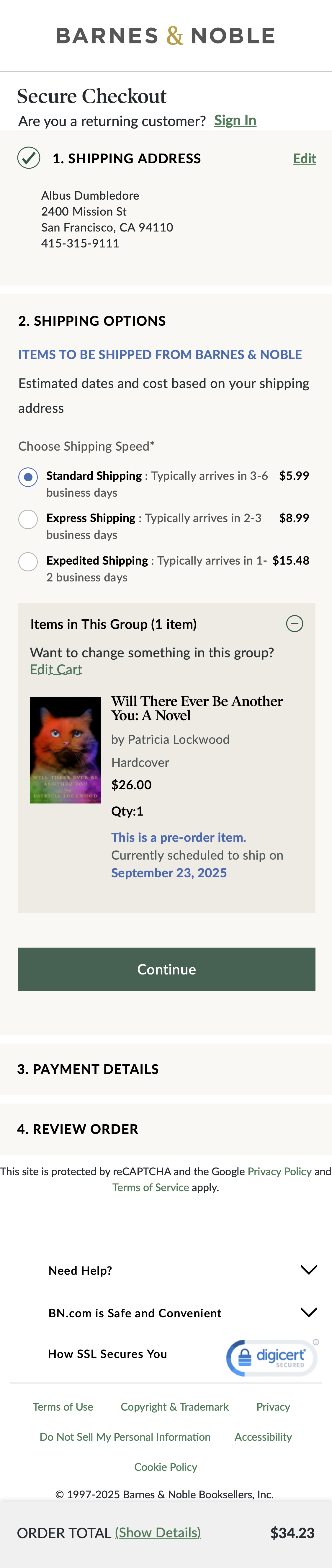 Mobile screenshot of Barnes & Noble