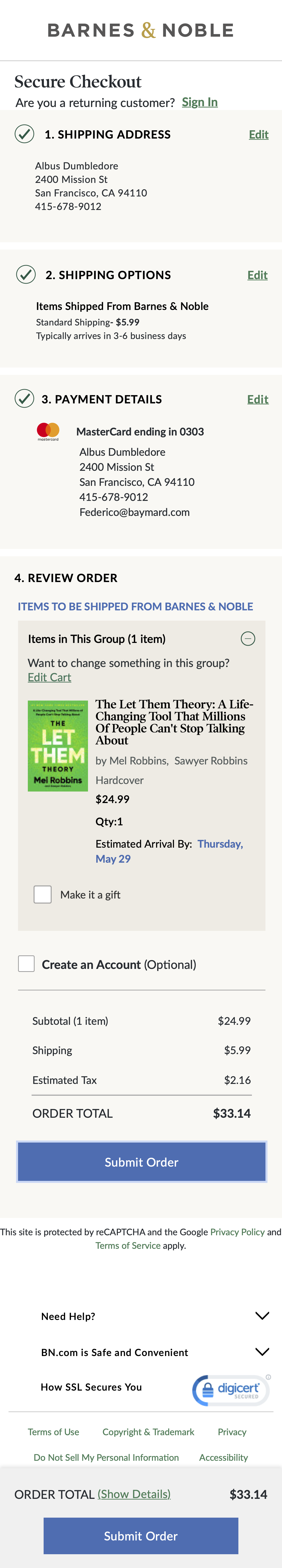 Mobile screenshot of Barnes &amp; Noble