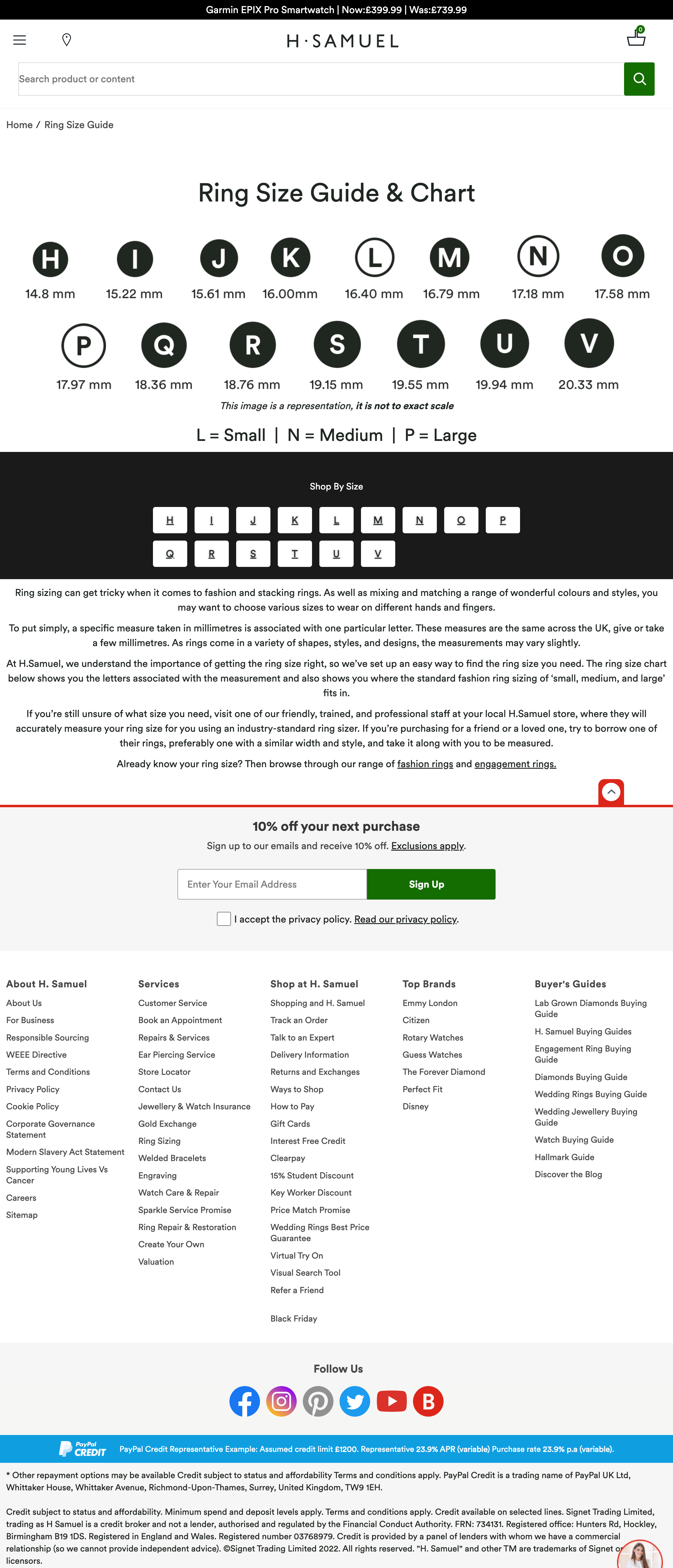 Desktop screenshot of H. Samuel